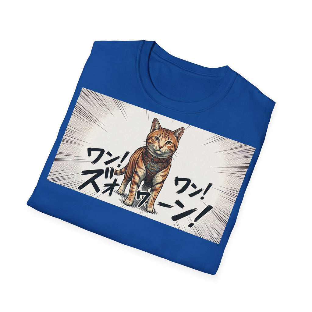 TRUCUTU Manga Cat Softstyle T-Shirt – Japanese Anime Streetwear