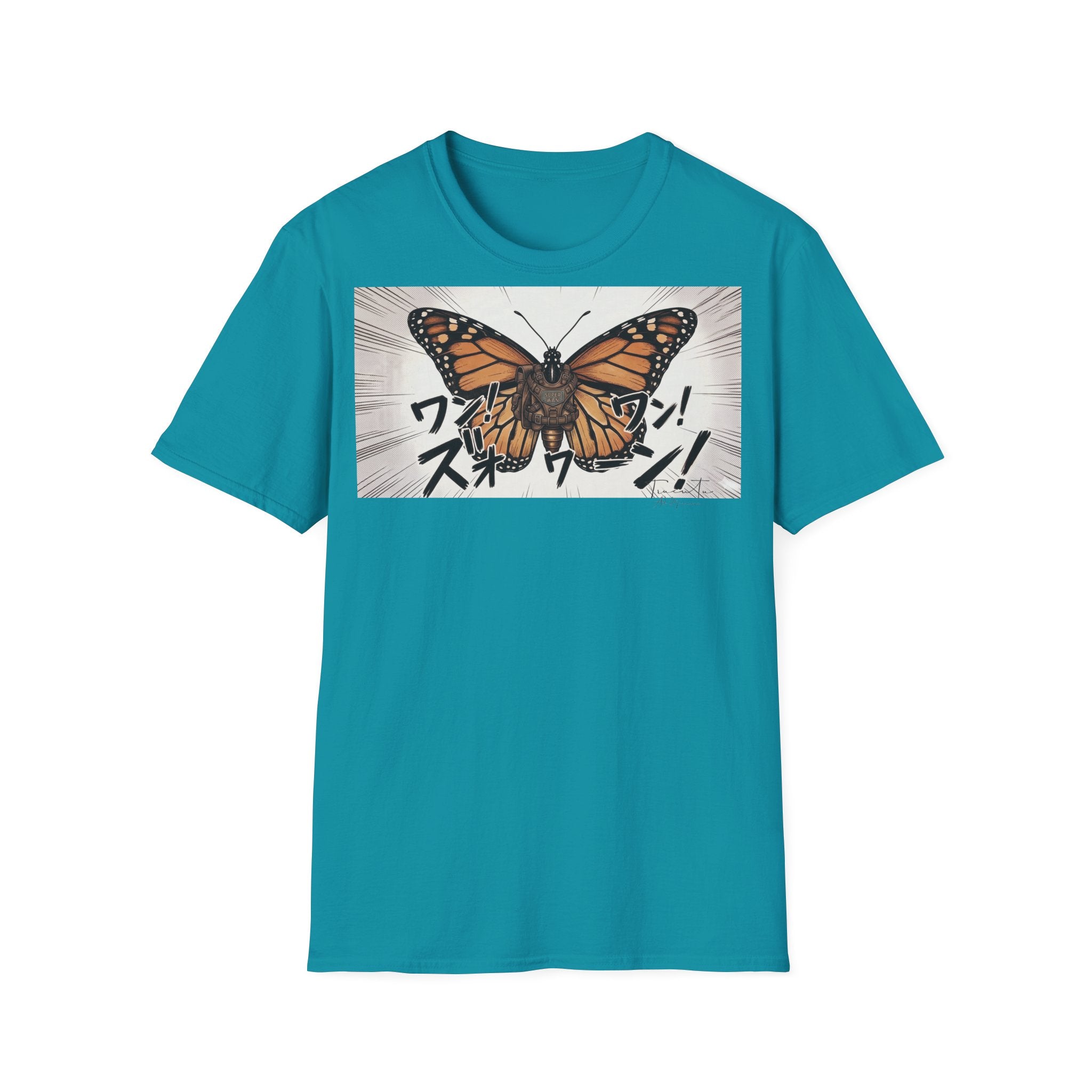 TRUCUTU Manga Butterfly Softstyle T-Shirt – Japanese Anime Streetwear