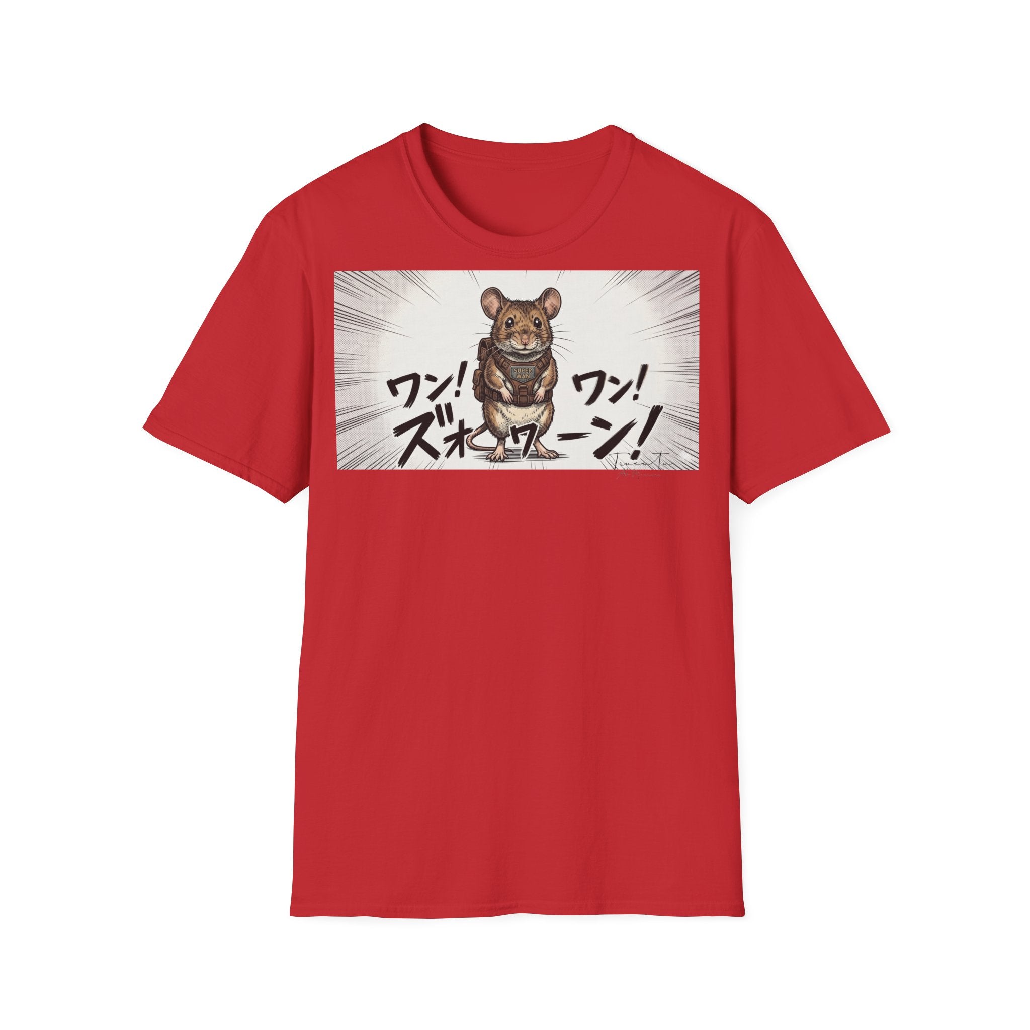 TRUCUTU Manga Mouse Softstyle T-Shirt – Japanese Anime Streetwear