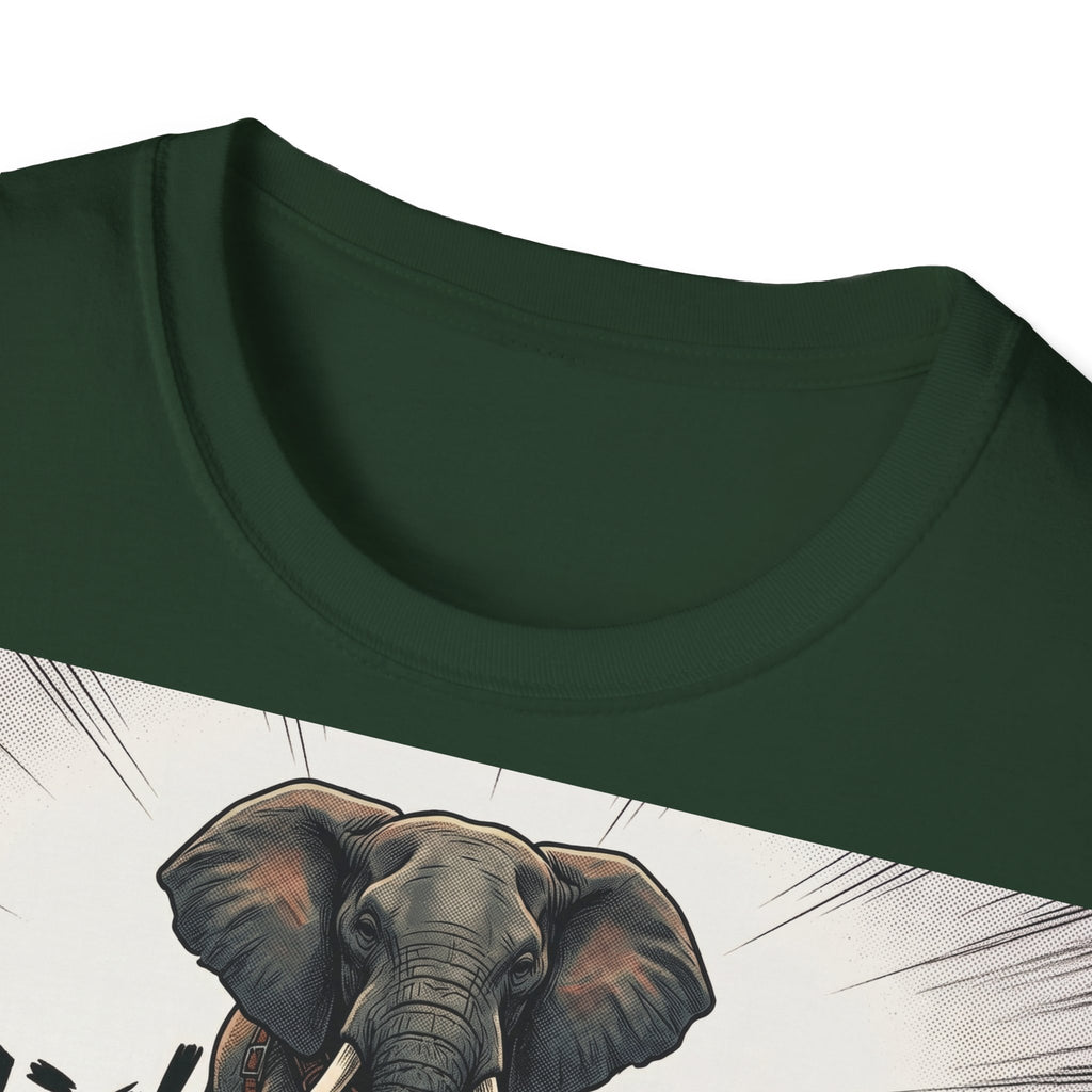 TRUCUTU Manga Elephant Softstyle T-Shirt – Japanese Anime Streetwear