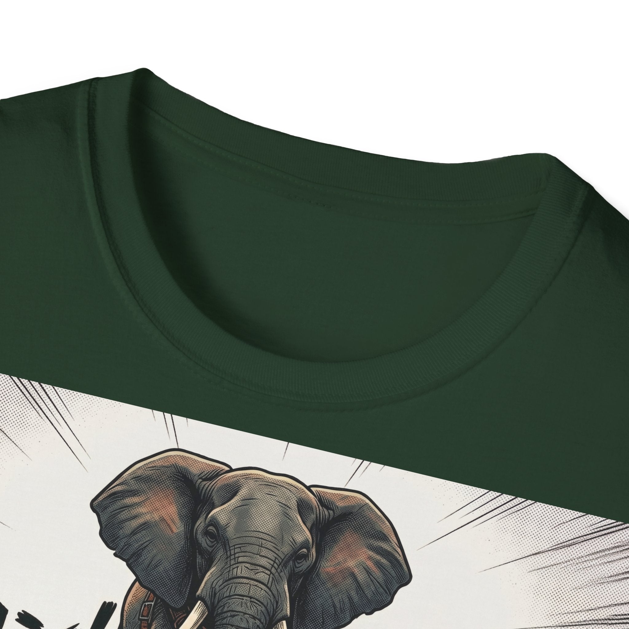 TRUCUTU Manga Elephant Softstyle T-Shirt – Japanese Anime Streetwear