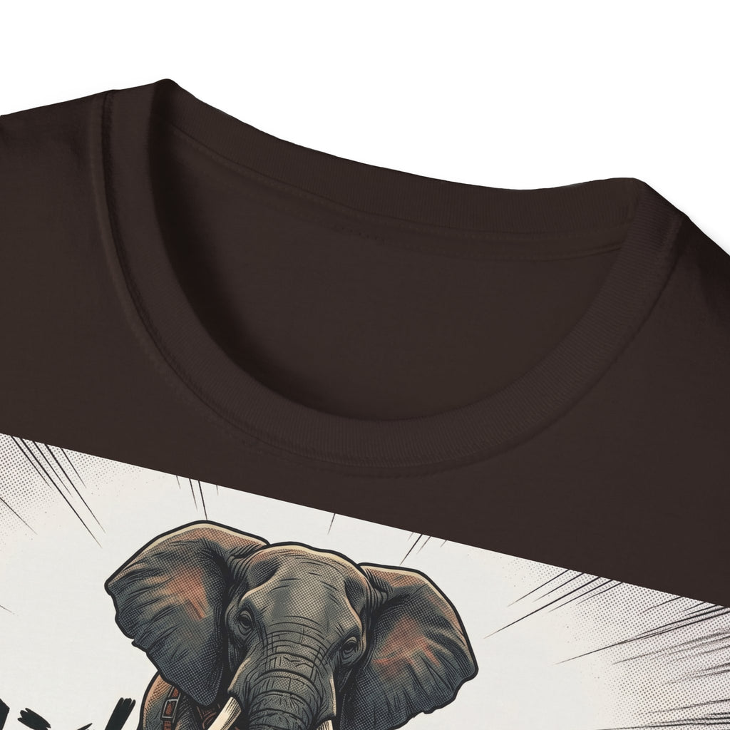 TRUCUTU Manga Elephant Softstyle T-Shirt – Japanese Anime Streetwear