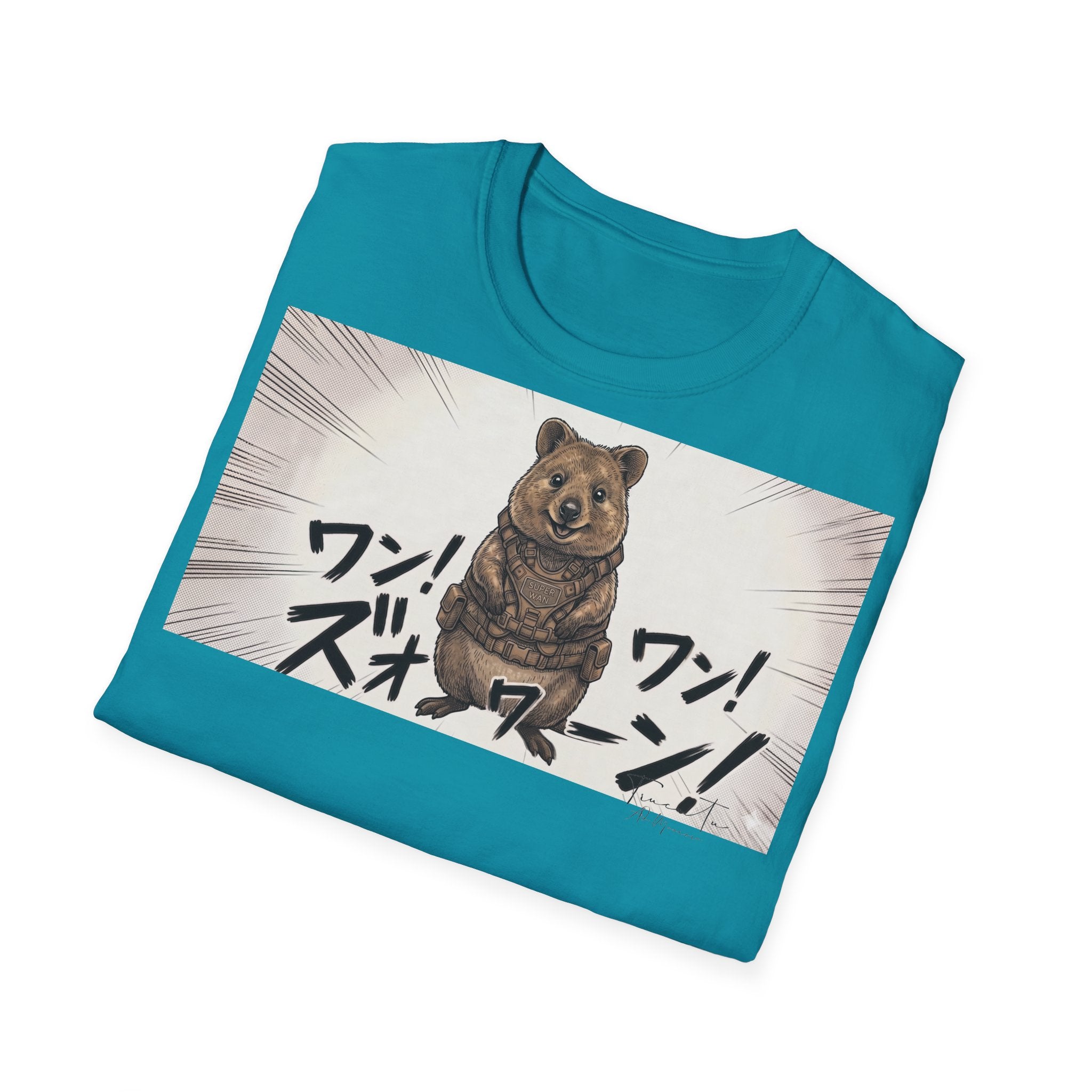 TRUCUTU Manga Quokka Softstyle T-Shirt – Japanese Anime Streetwear