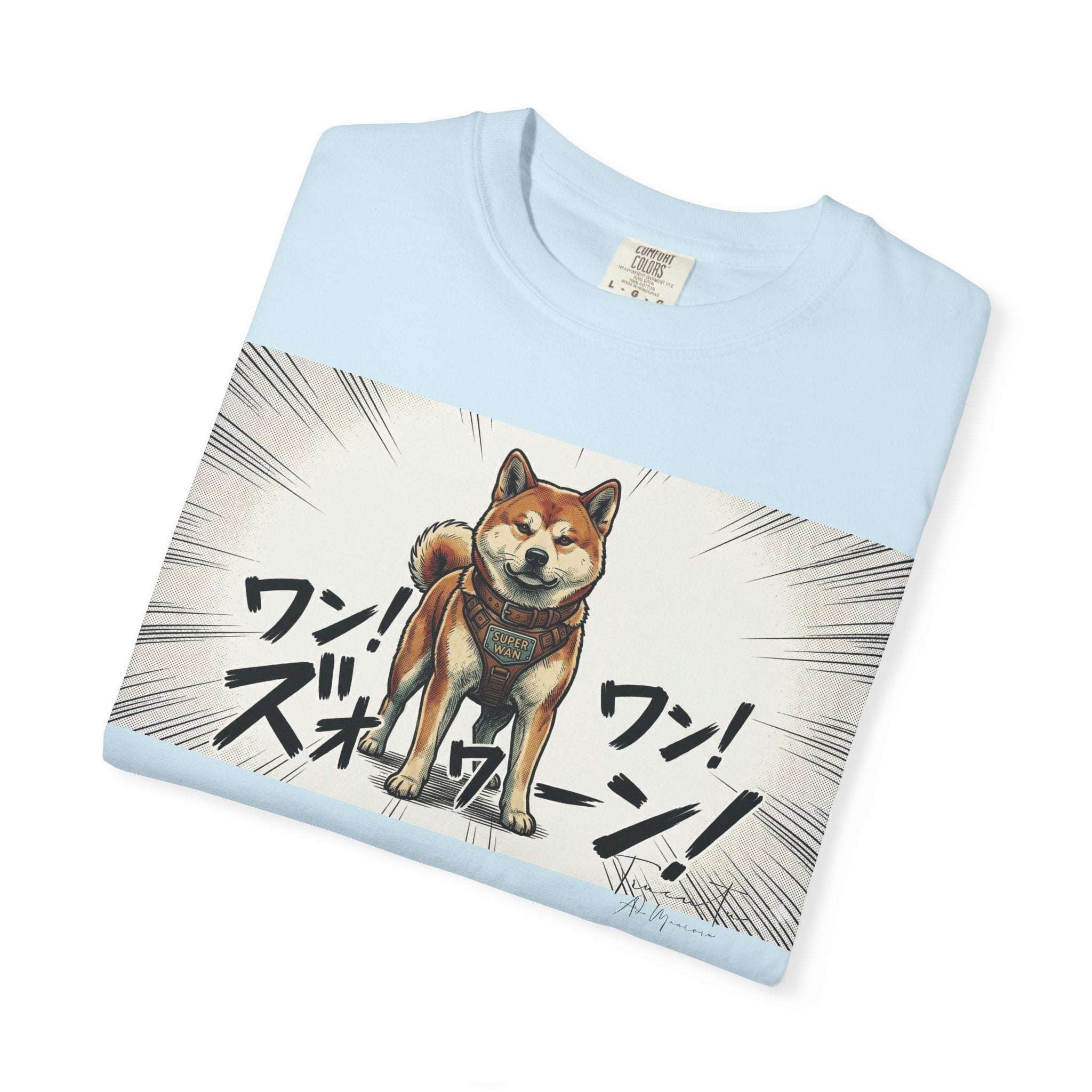 Hachikō Manga Garment-Dyed T-Shirt – Timeless Loyalty in Style 🐾