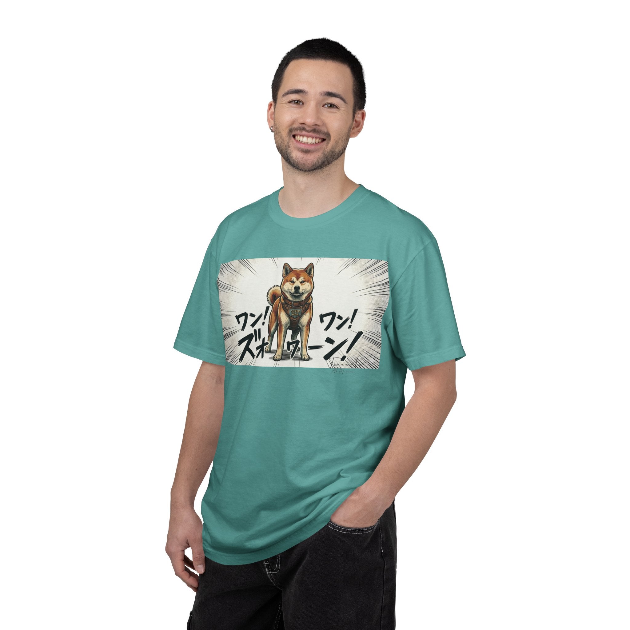 Hachikō Manga Garment-Dyed T-Shirt – Timeless Loyalty in Style 🐾