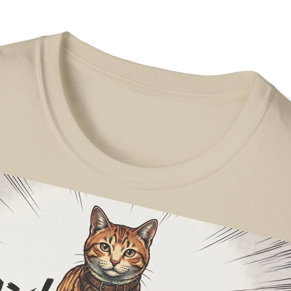 TRUCUTU Manga Cat Softstyle T-Shirt – Japanese Anime Streetwear