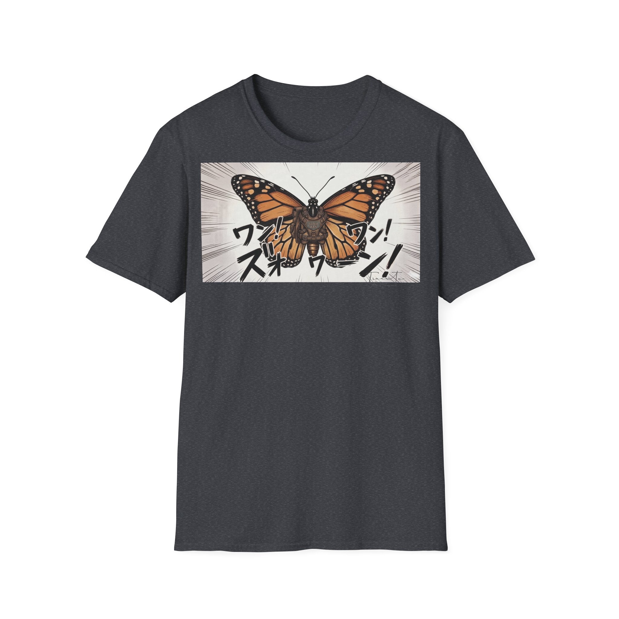TRUCUTU Manga Butterfly Softstyle T-Shirt – Japanese Anime Streetwear