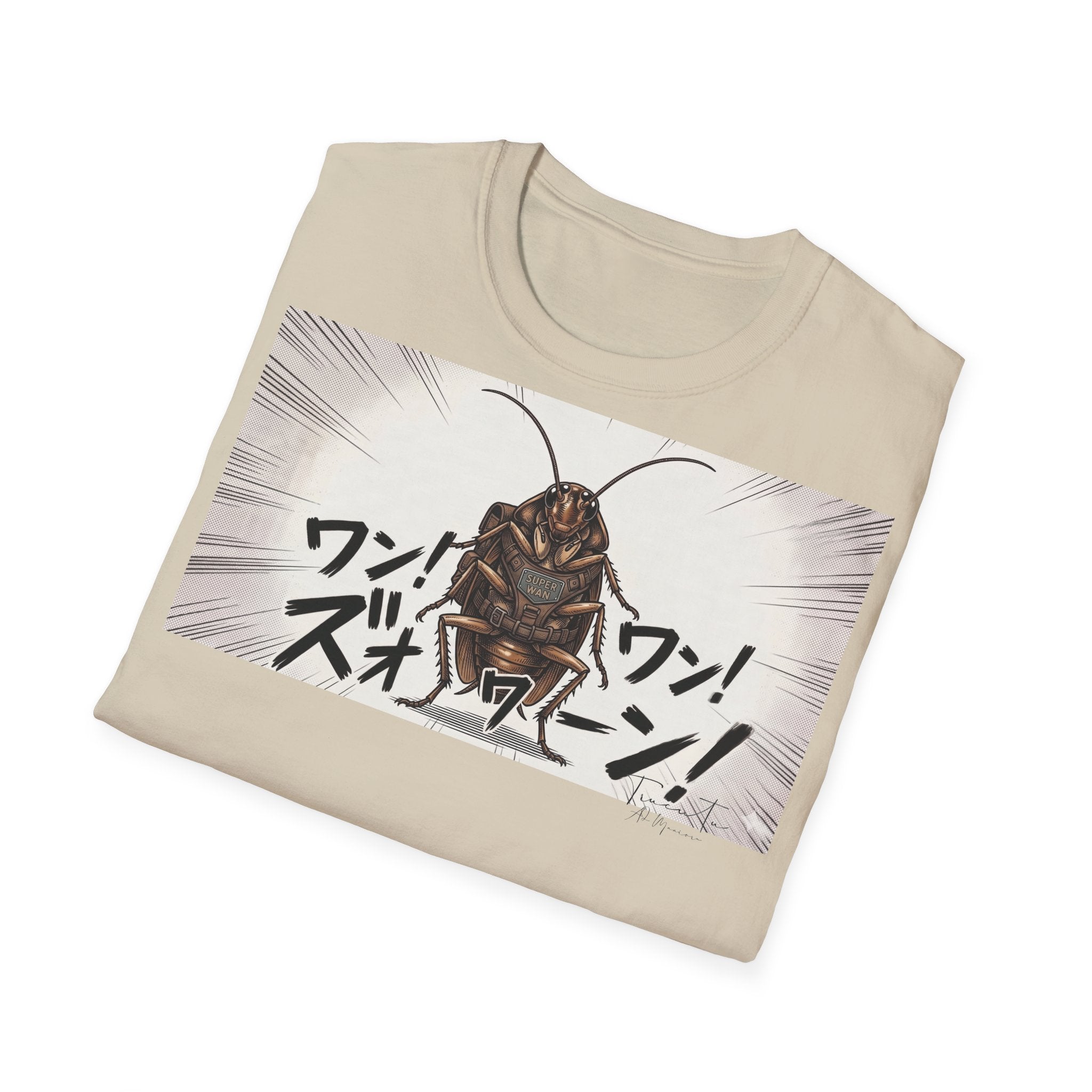 TRUCUTU Manga Cockroach Softstyle T-Shirt – Japanese Anime Streetwear
