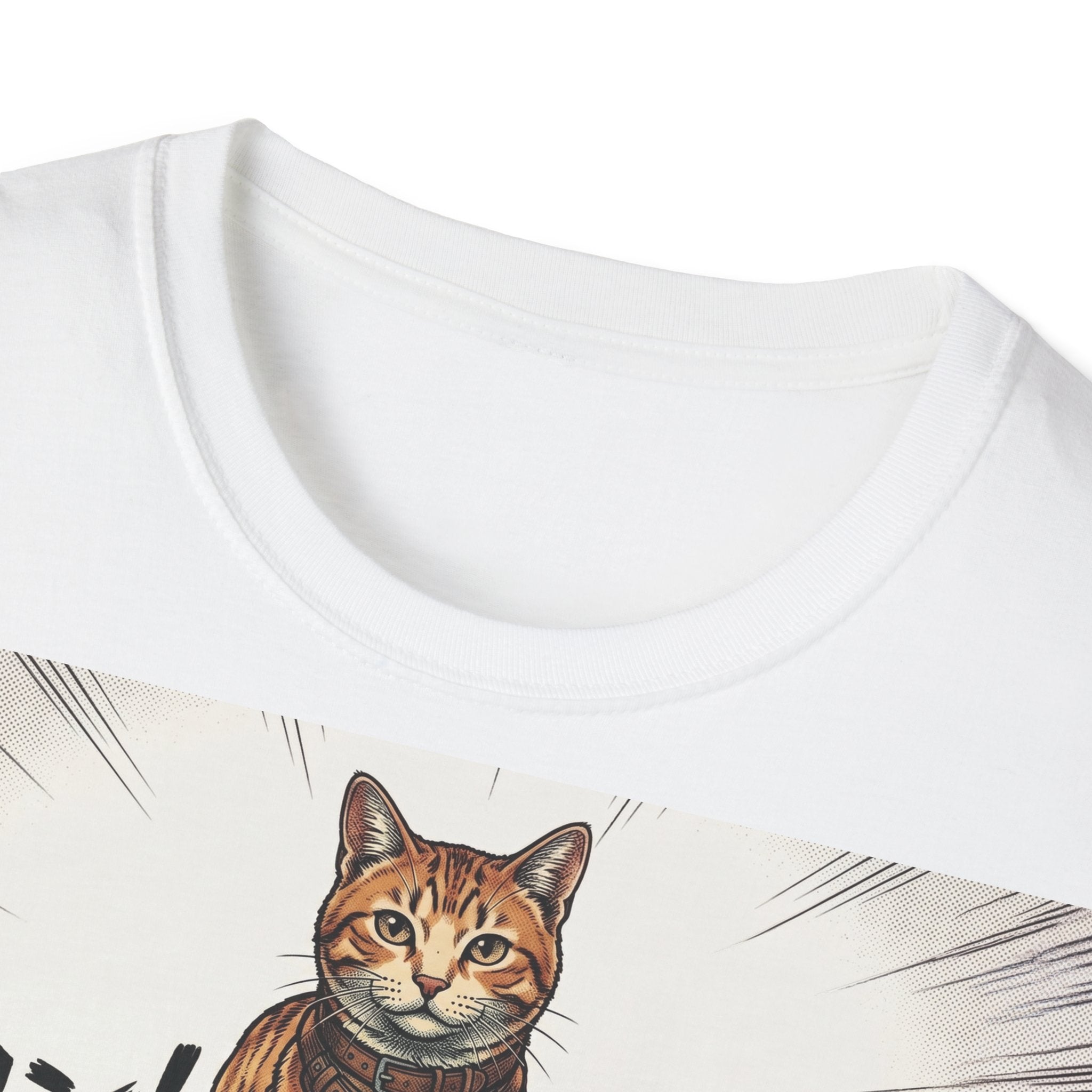 TRUCUTU Manga Cat Softstyle T-Shirt – Japanese Anime Streetwear