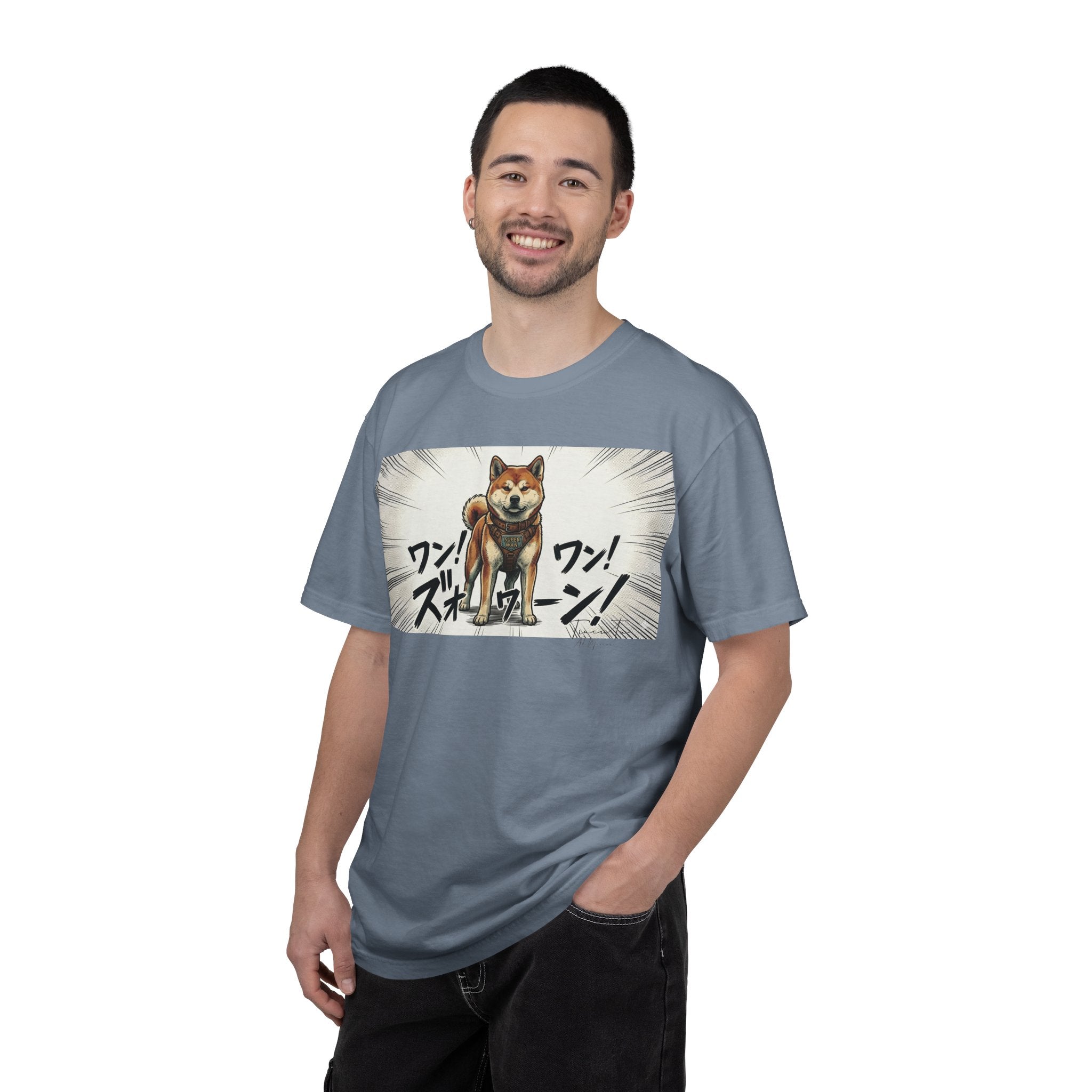 Hachikō Manga Garment-Dyed T-Shirt – Timeless Loyalty in Style 🐾