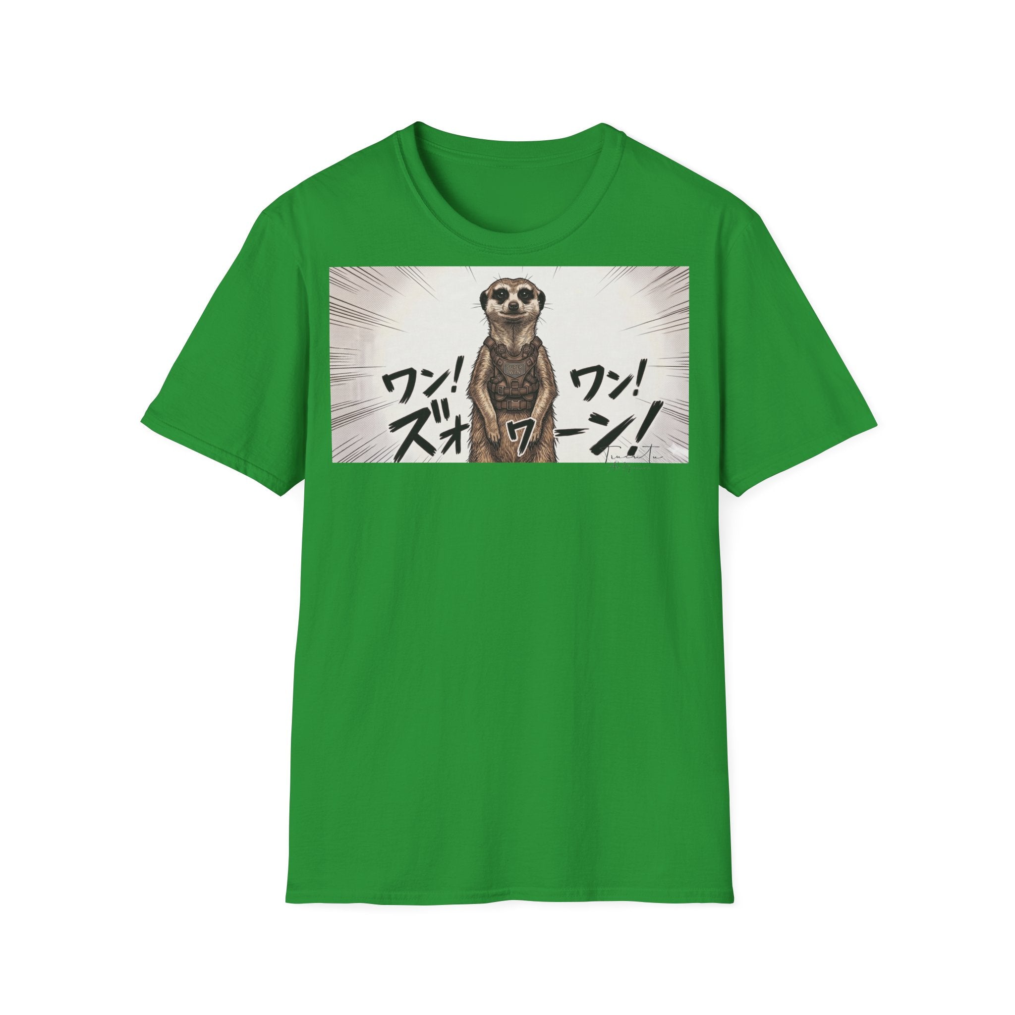 TRUCUTU Manga Meerkat Softstyle T-Shirt – Japanese Anime Streetwear