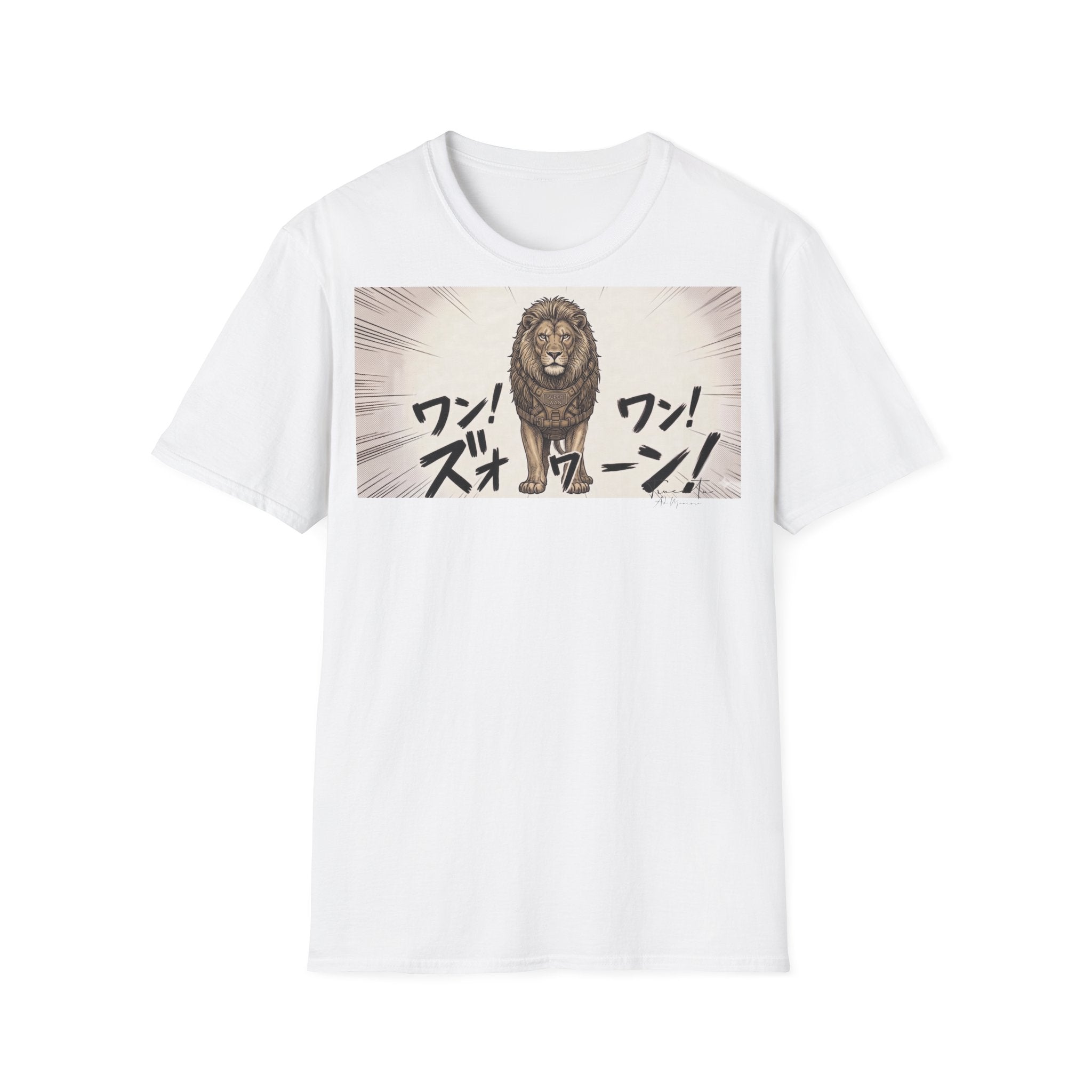 TRUCUTU Manga Lion Softstyle T-Shirt – Japanese Anime Streetwear