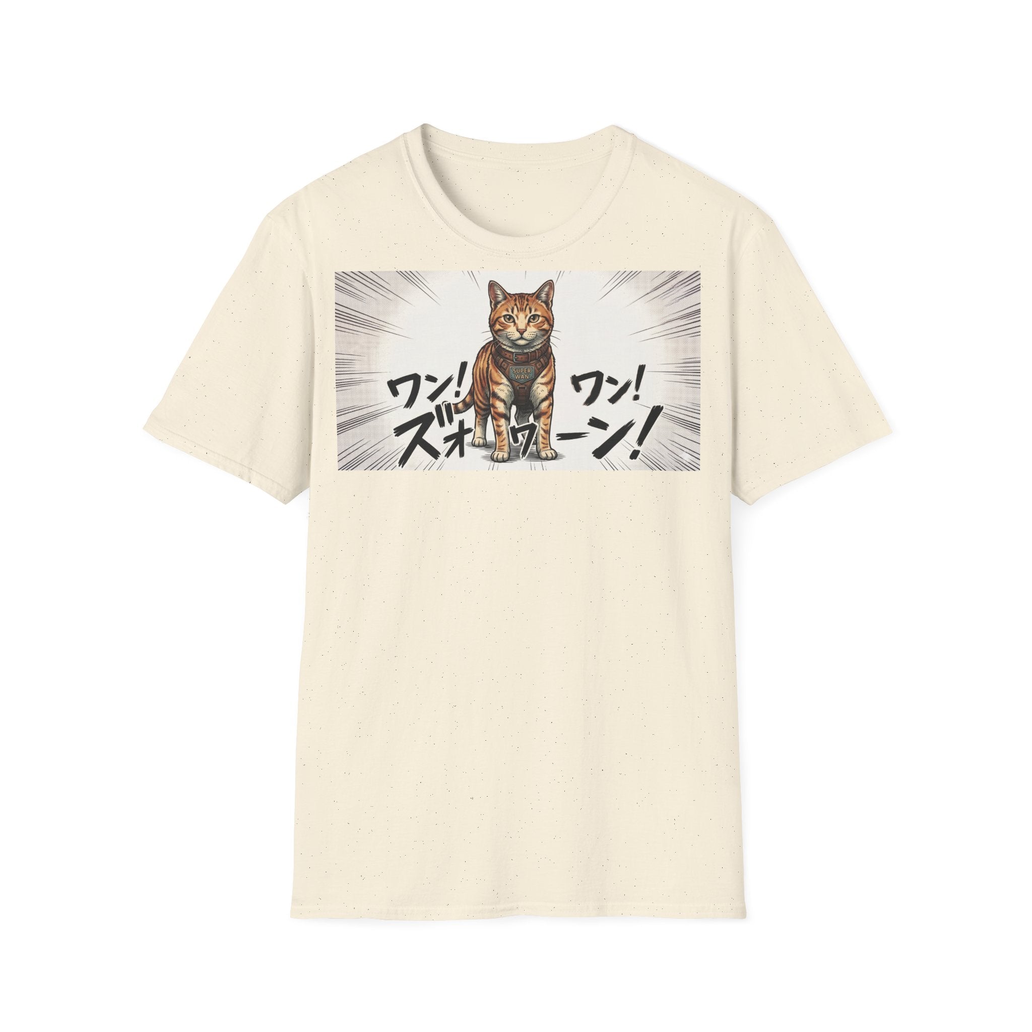 TRUCUTU Manga Cat Softstyle T-Shirt – Japanese Anime Streetwear