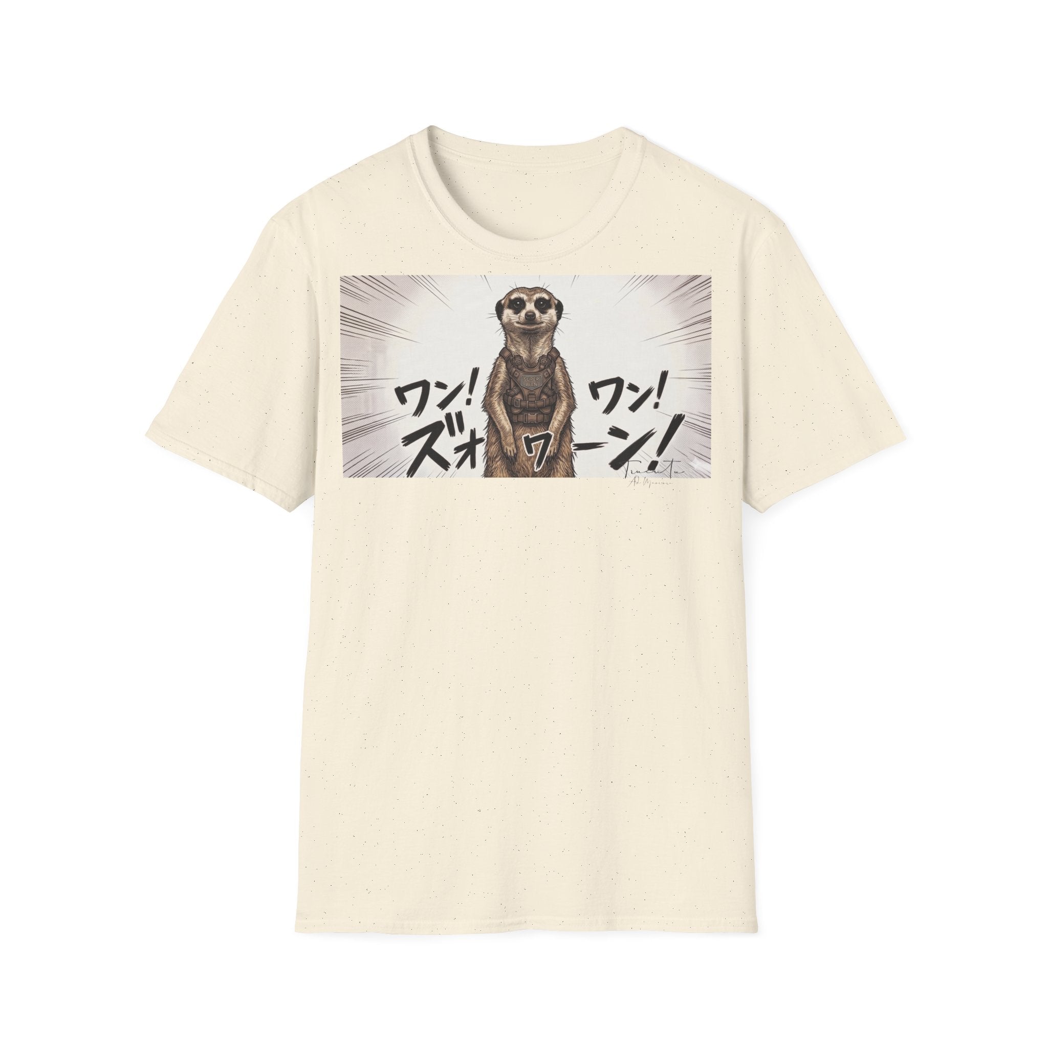 TRUCUTU Manga Meerkat Softstyle T-Shirt – Japanese Anime Streetwear