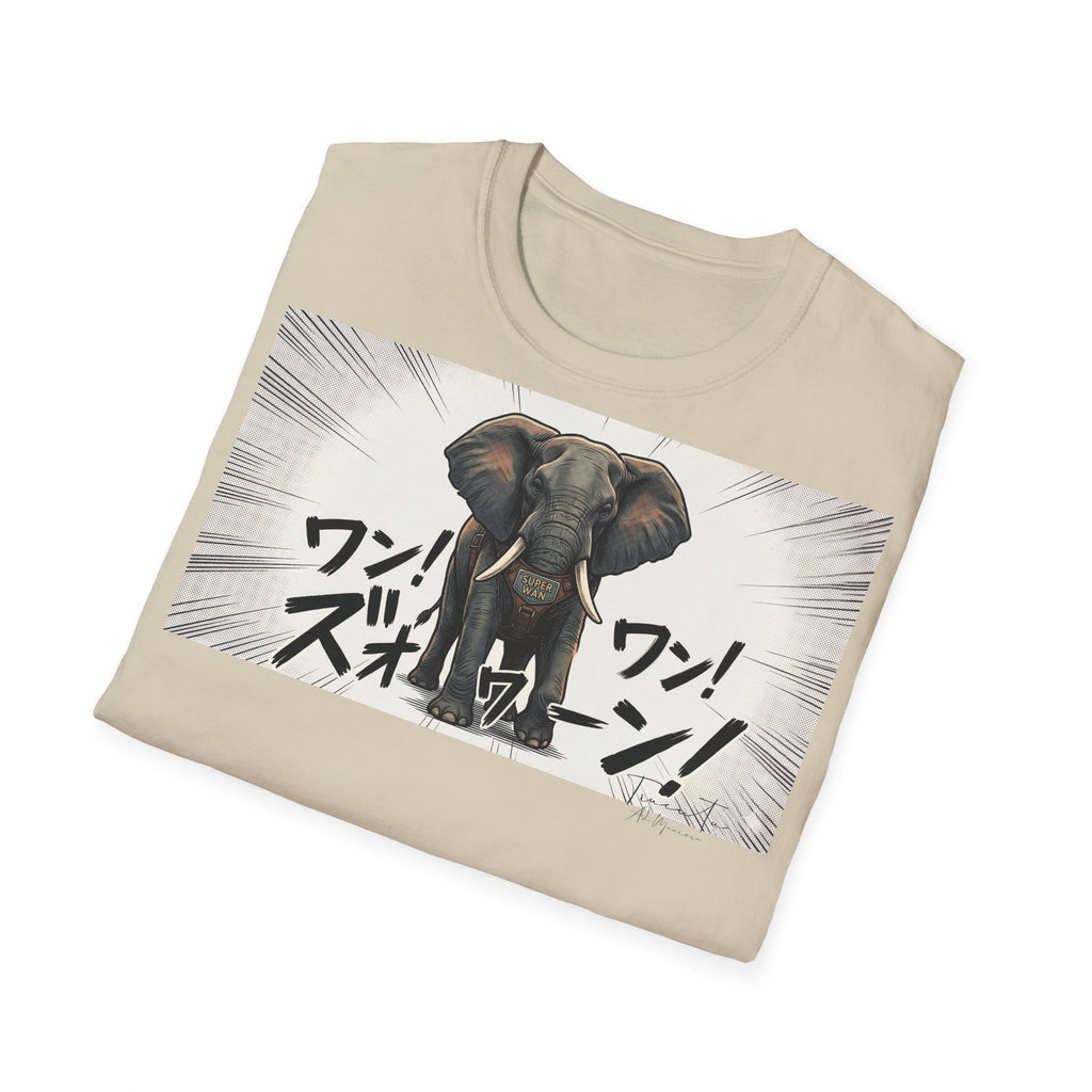 TRUCUTU Manga Elephant Softstyle T-Shirt – Japanese Anime Streetwear