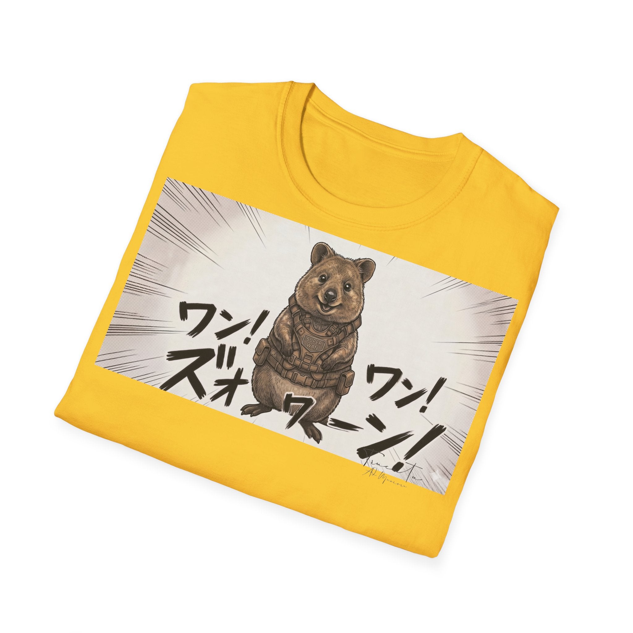 TRUCUTU Manga Quokka Softstyle T-Shirt – Japanese Anime Streetwear