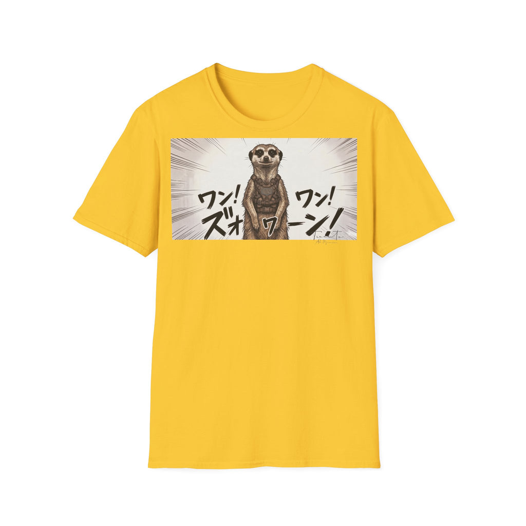 TRUCUTU Manga Meerkat Softstyle T-Shirt – Japanese Anime Streetwear