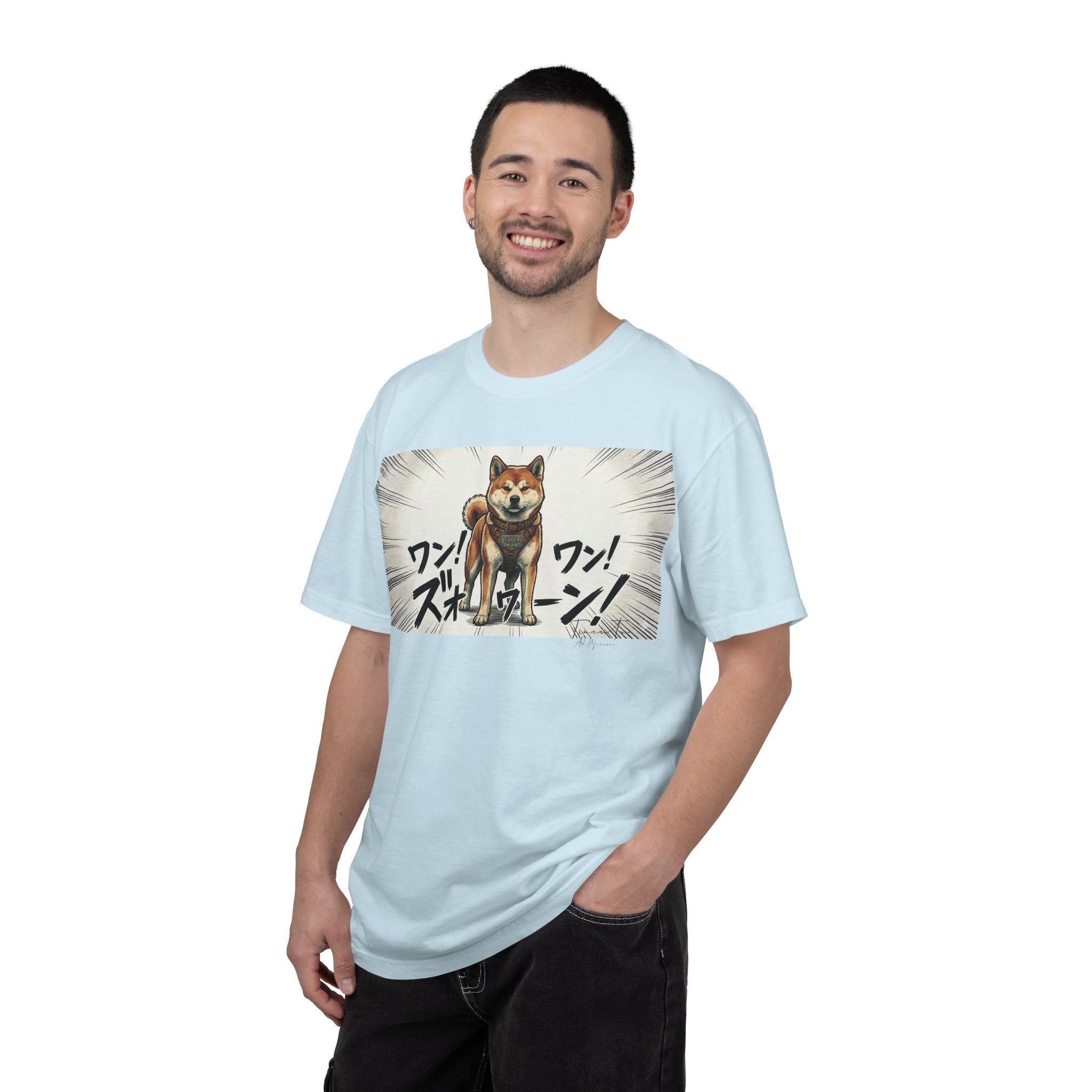 Hachikō Manga Garment-Dyed T-Shirt – Timeless Loyalty in Style 🐾