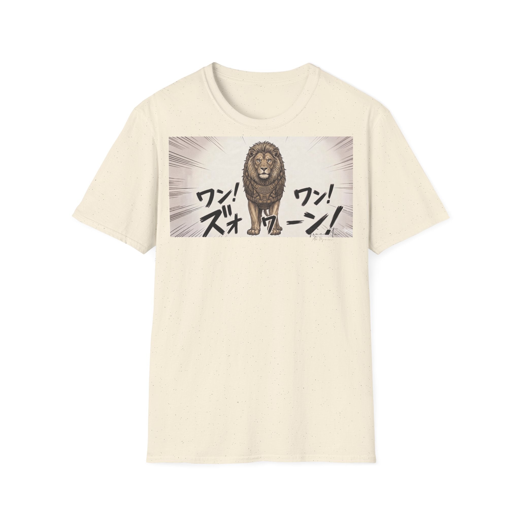 TRUCUTU Manga Lion Softstyle T-Shirt – Japanese Anime Streetwear