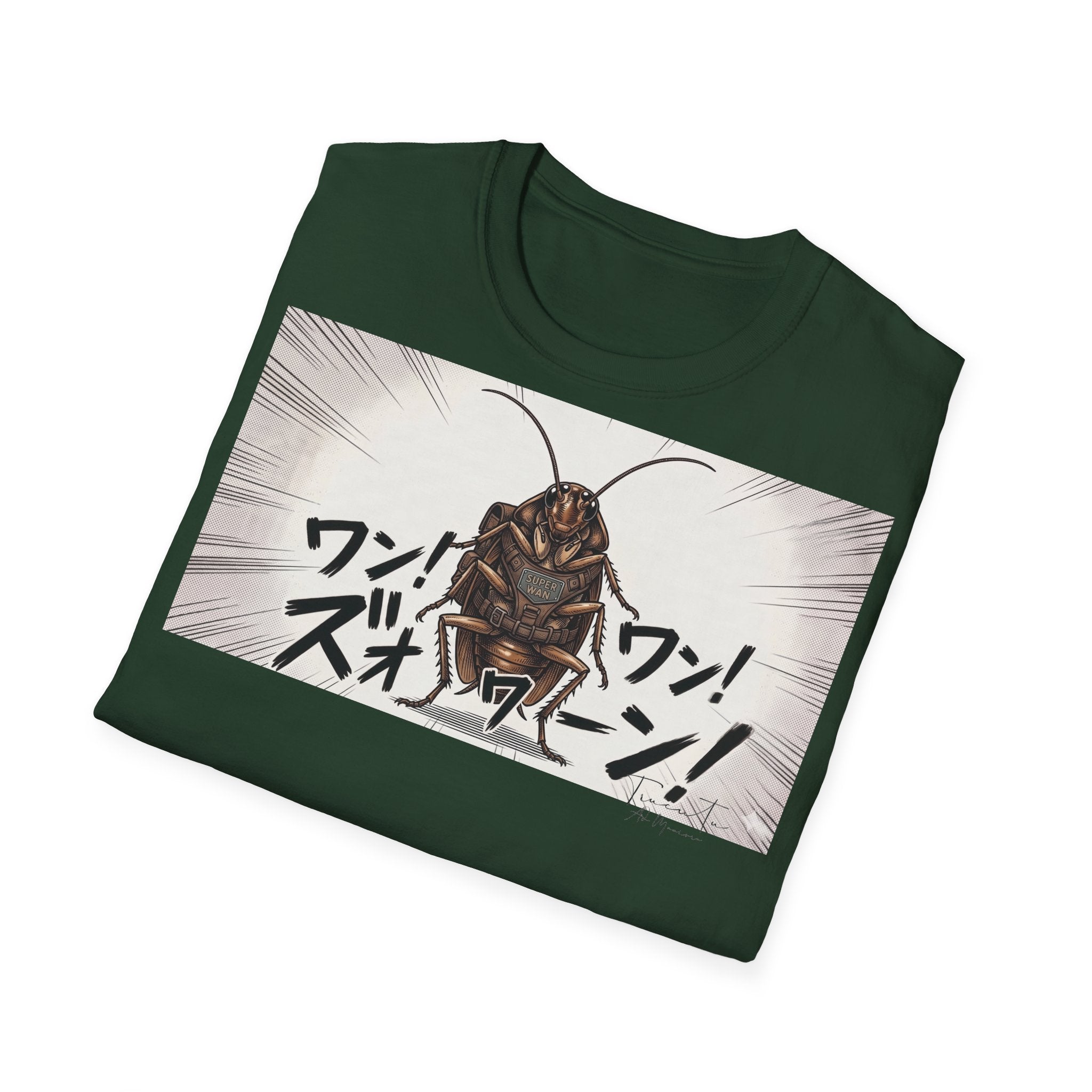 TRUCUTU Manga Cockroach Softstyle T-Shirt – Japanese Anime Streetwear