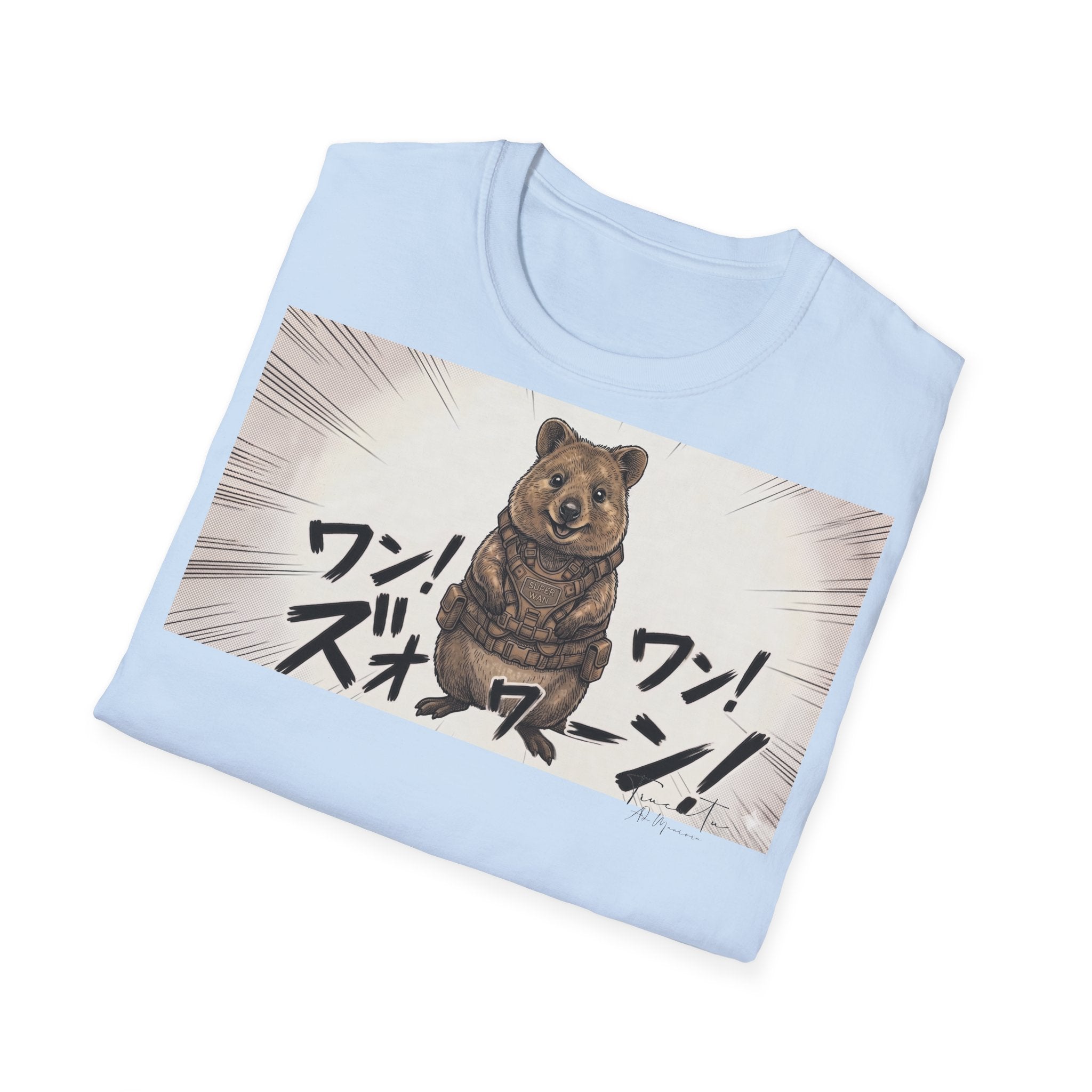 TRUCUTU Manga Quokka Softstyle T-Shirt – Japanese Anime Streetwear