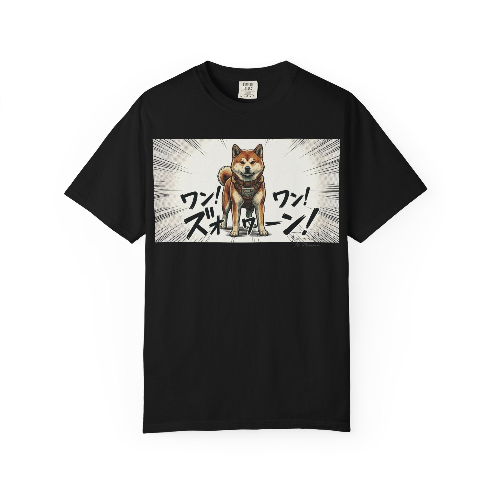 Hachikō Manga Garment-Dyed T-Shirt – Timeless Loyalty in Style 🐾