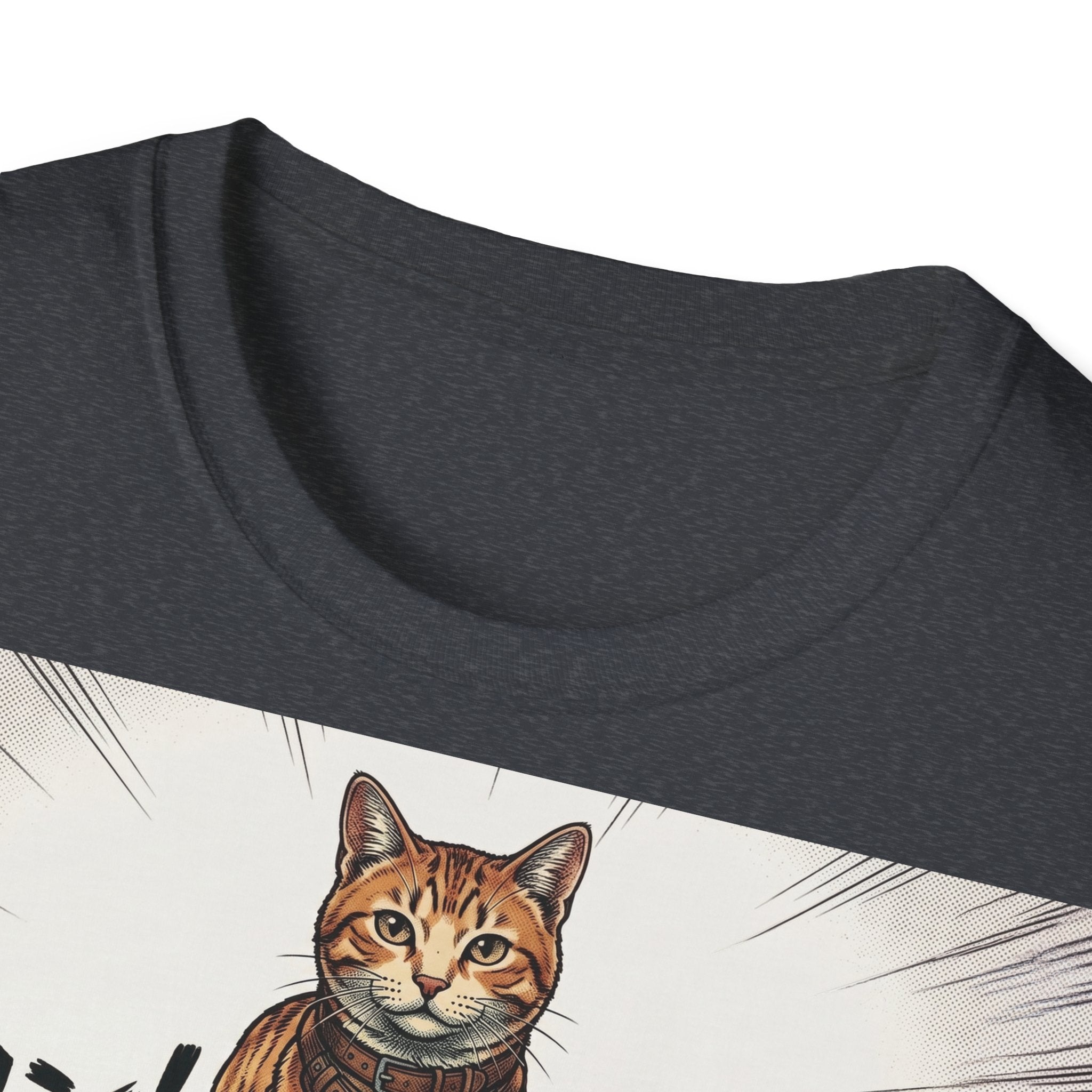 TRUCUTU Manga Cat Softstyle T-Shirt – Japanese Anime Streetwear