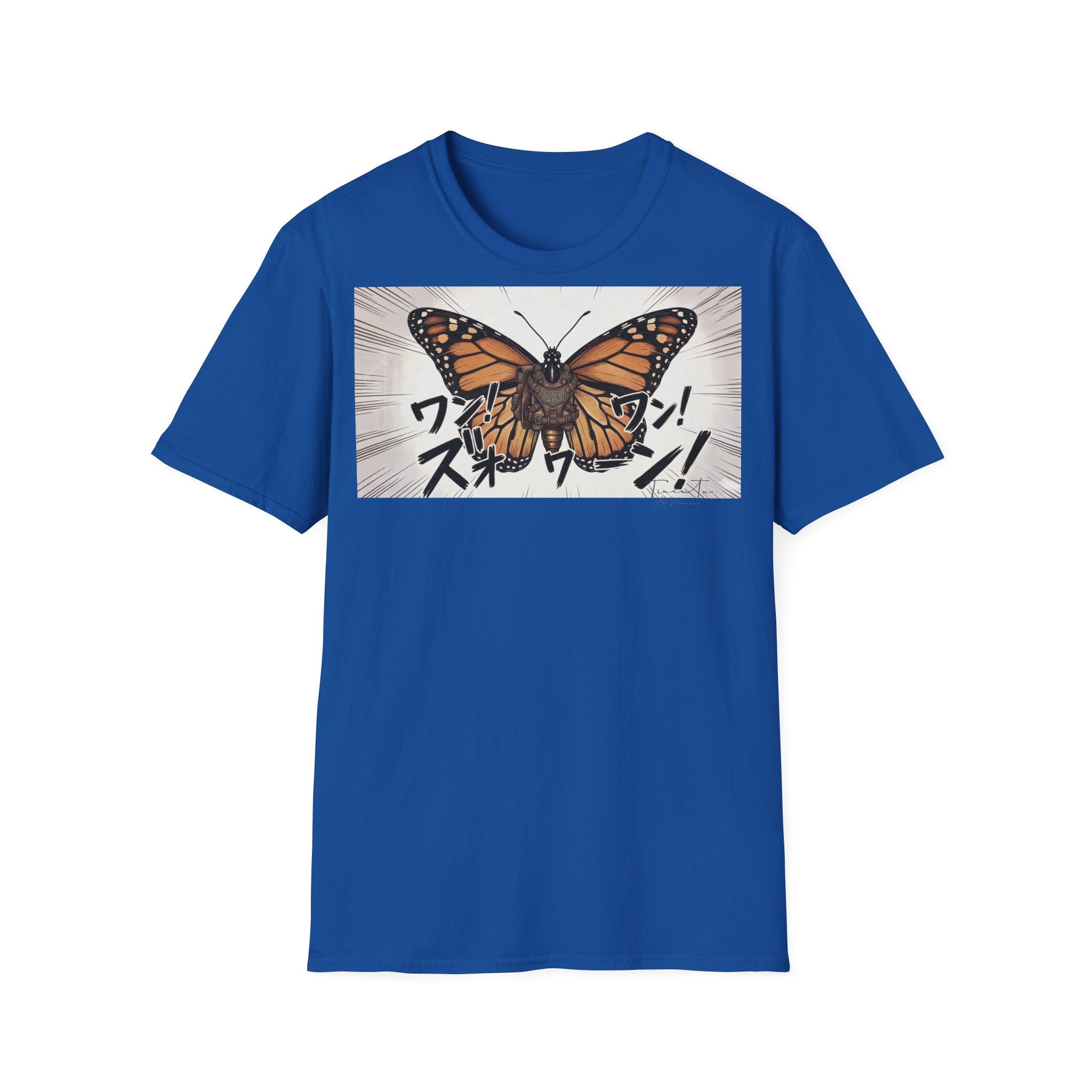 TRUCUTU Manga Butterfly Softstyle T-Shirt – Japanese Anime Streetwear