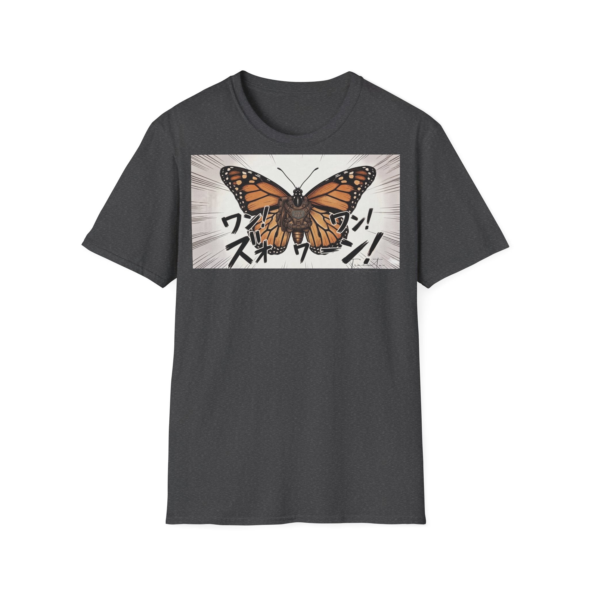 TRUCUTU Manga Butterfly Softstyle T-Shirt – Japanese Anime Streetwear