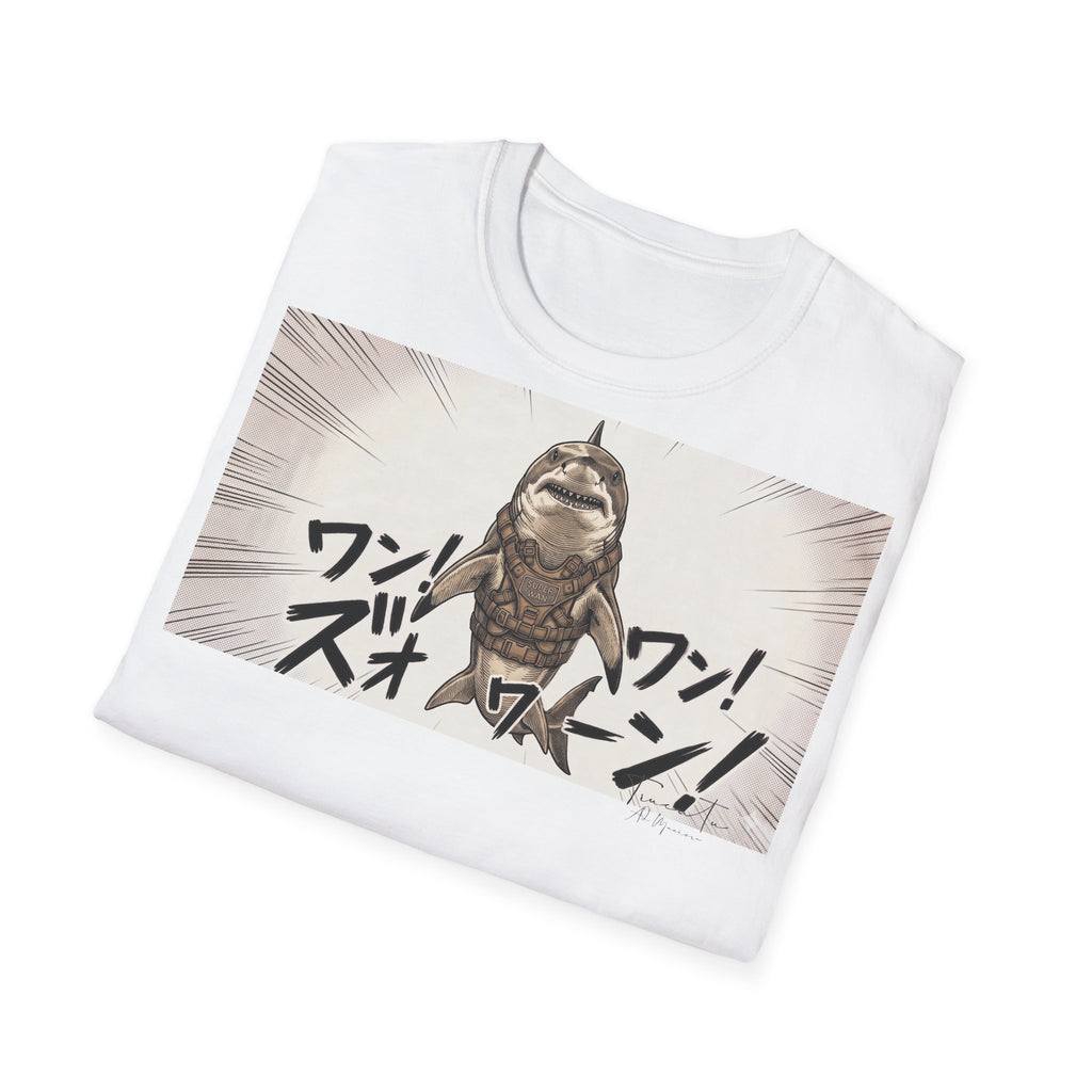 TRUCUTU Manga Shark Softstyle T-Shirt – Japanese Anime Streetwear