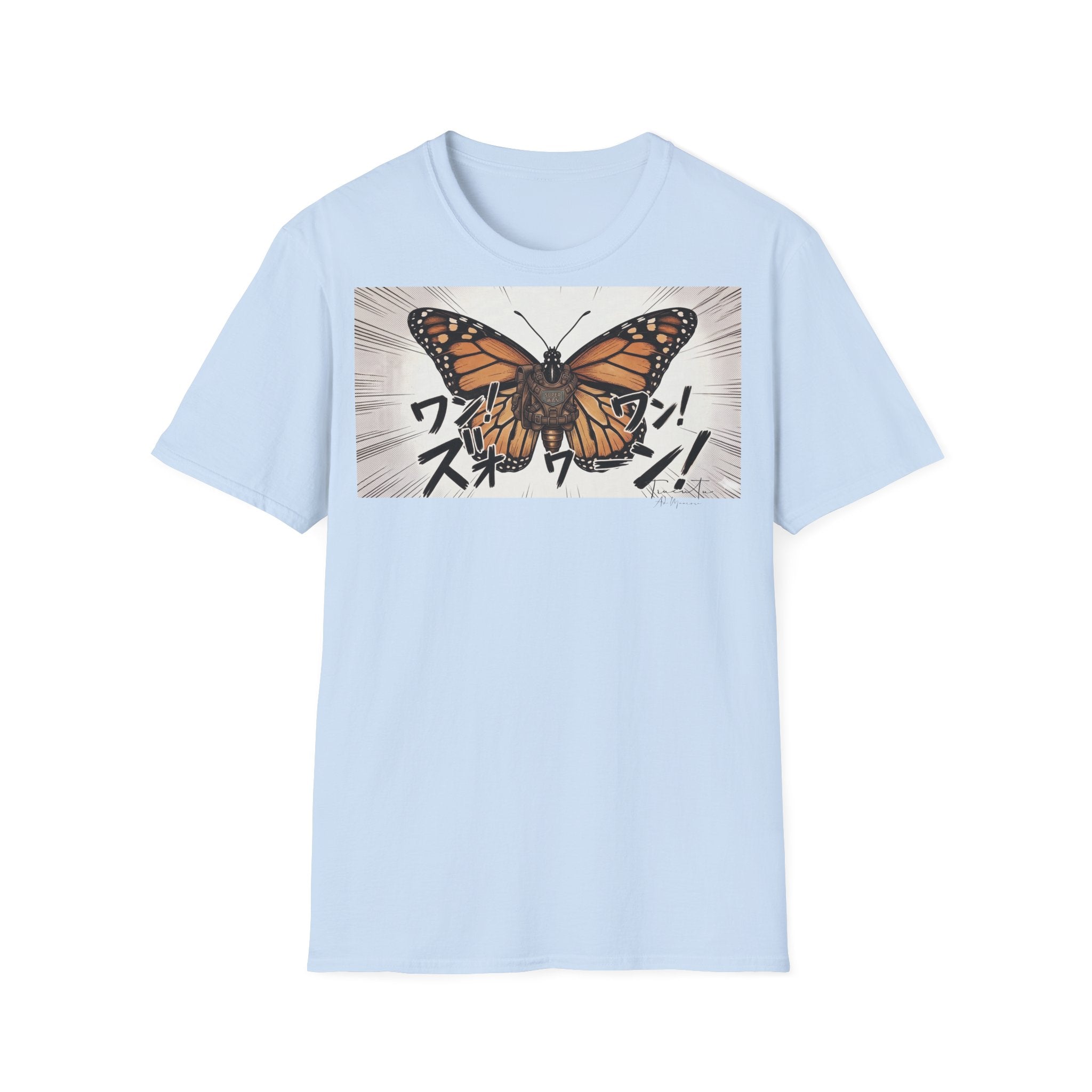 TRUCUTU Manga Butterfly Softstyle T-Shirt – Japanese Anime Streetwear