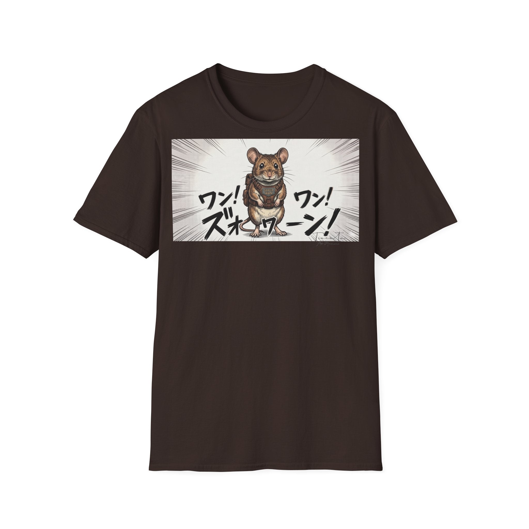 TRUCUTU Manga Mouse Softstyle T-Shirt – Japanese Anime Streetwear