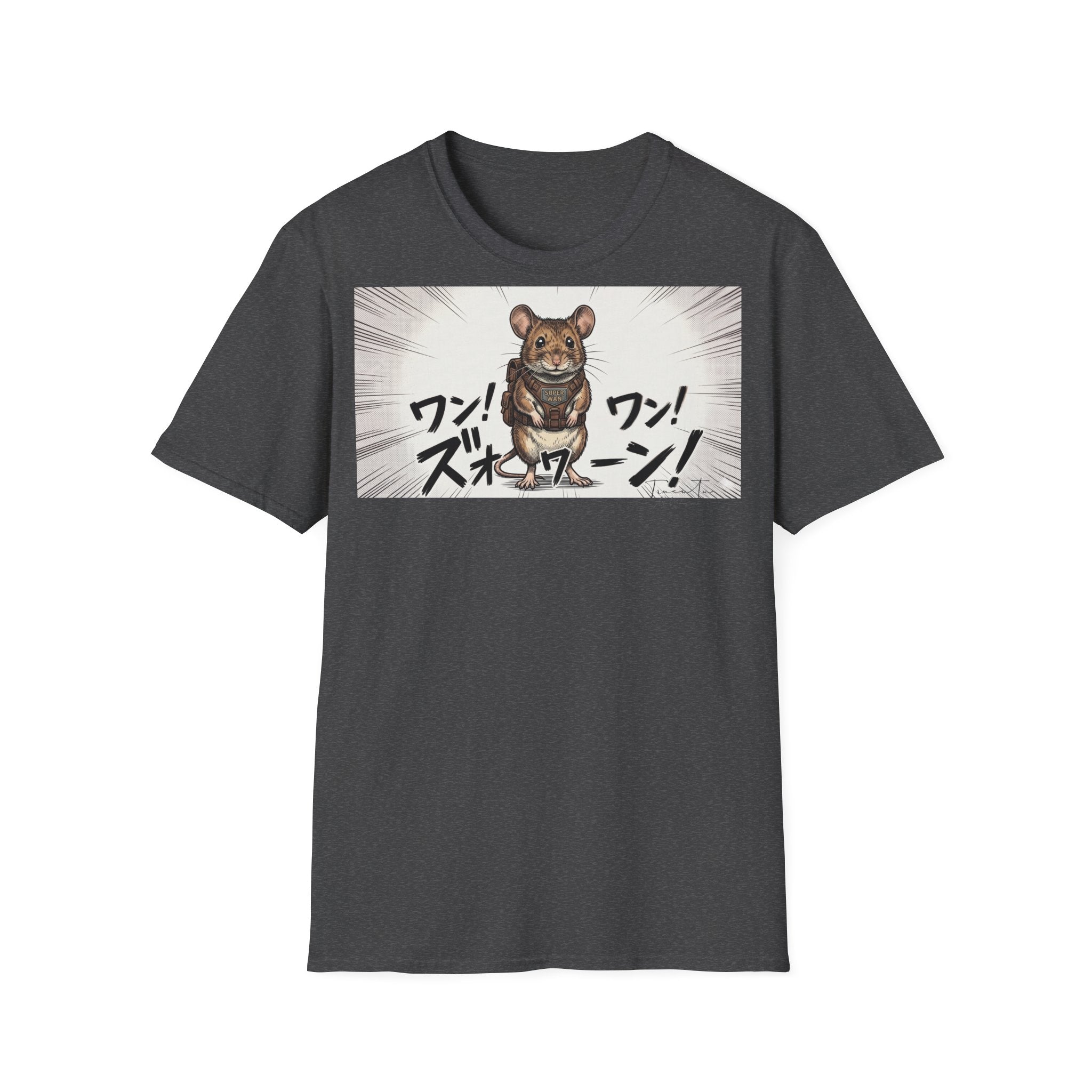 TRUCUTU Manga Mouse Softstyle T-Shirt – Japanese Anime Streetwear