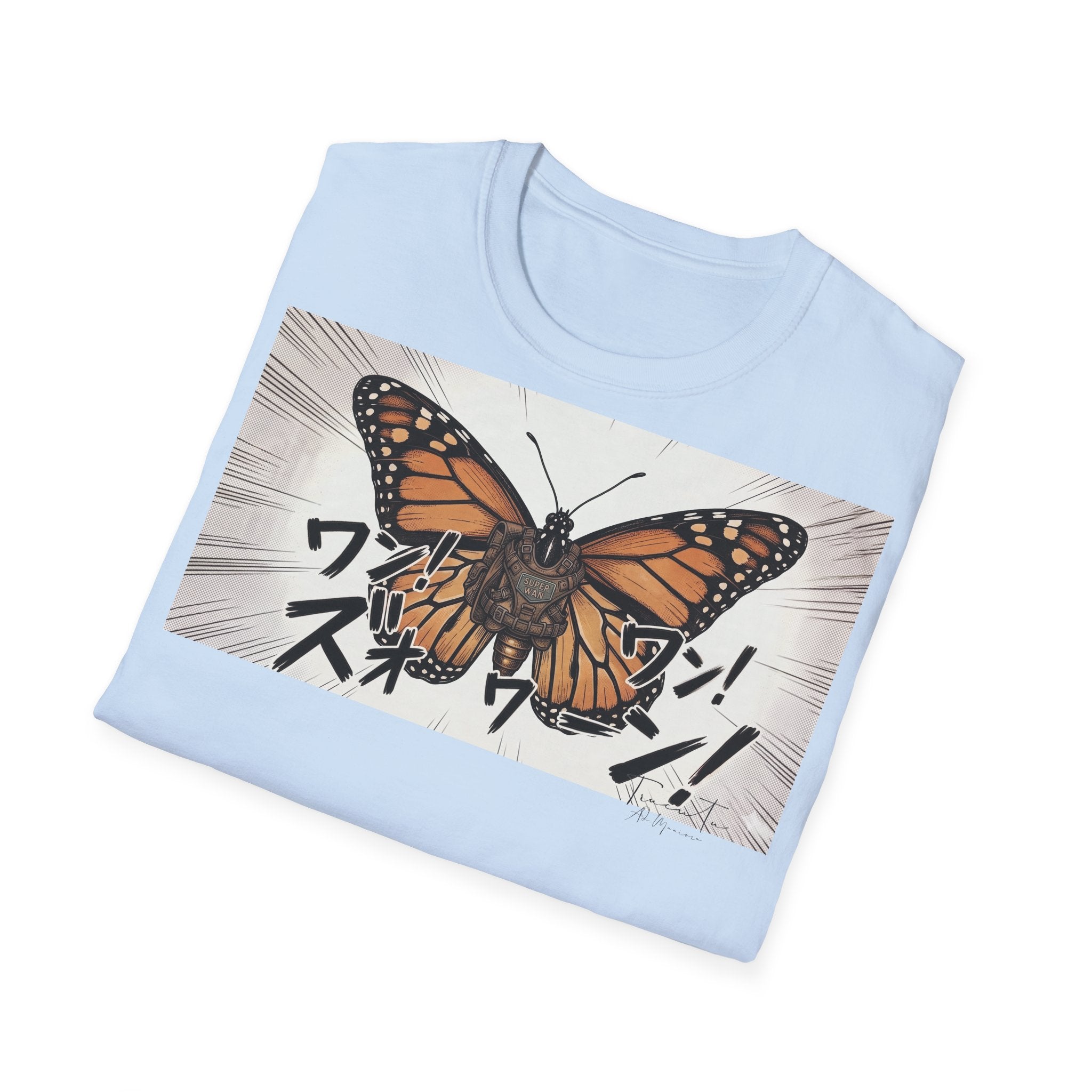 TRUCUTU Manga Butterfly Softstyle T-Shirt – Japanese Anime Streetwear