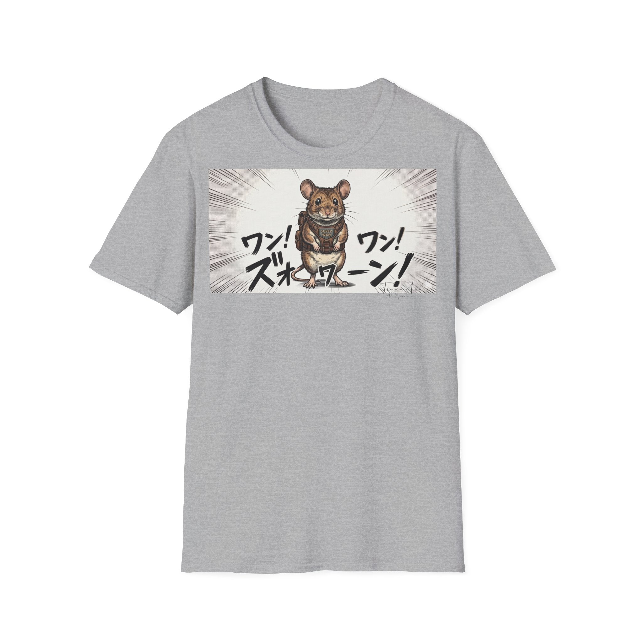 TRUCUTU Manga Mouse Softstyle T-Shirt – Japanese Anime Streetwear