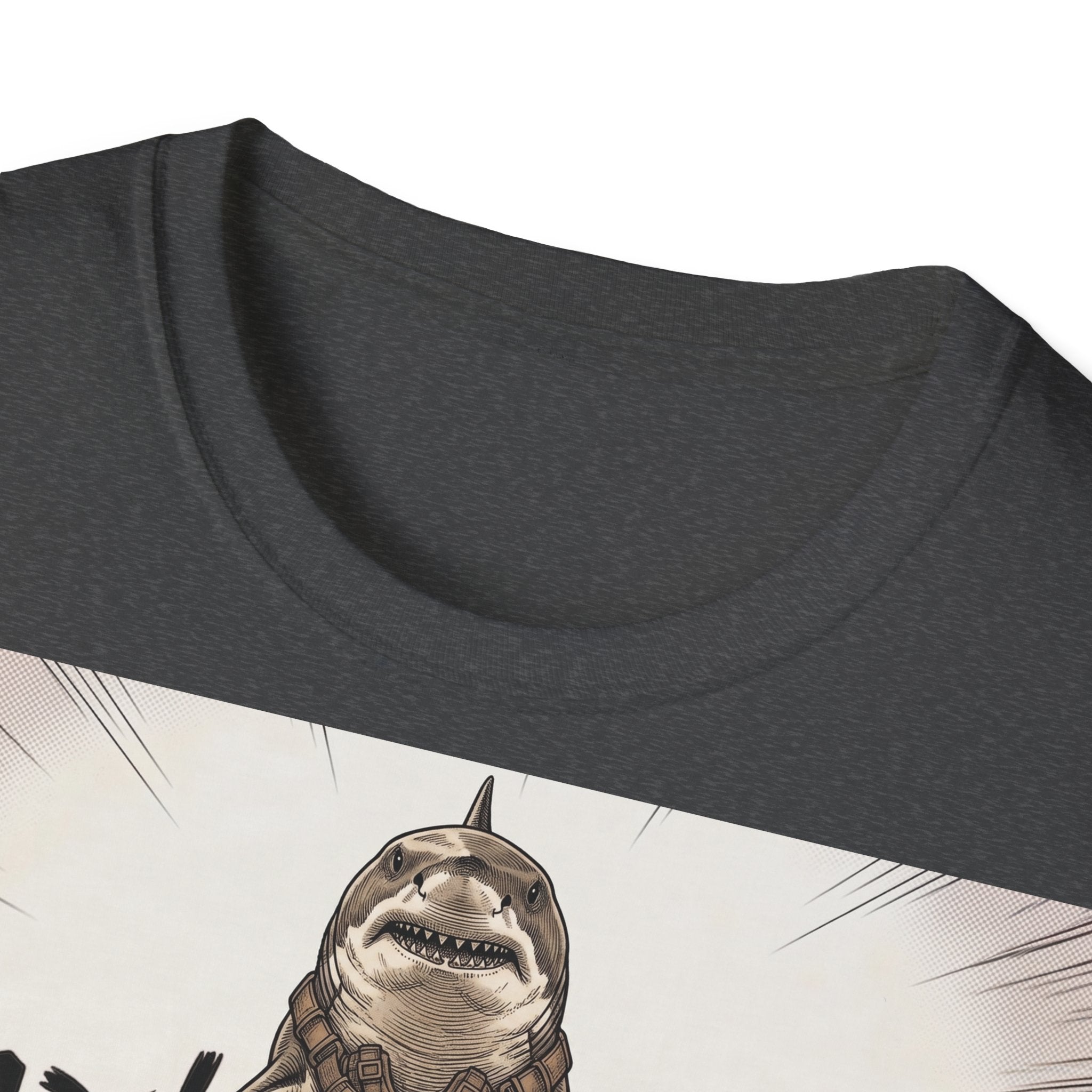 TRUCUTU Manga Shark Softstyle T-Shirt – Japanese Anime Streetwear