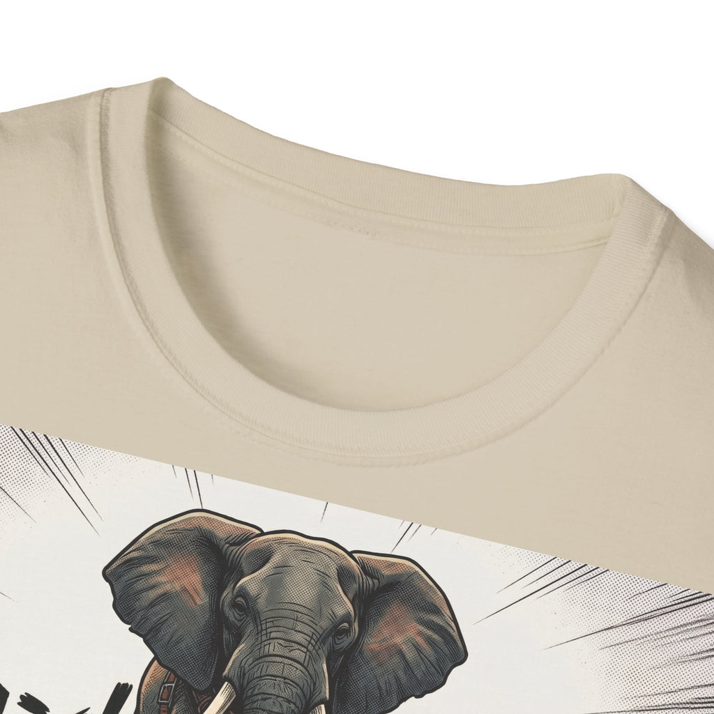 TRUCUTU Manga Elephant Softstyle T-Shirt – Japanese Anime Streetwear