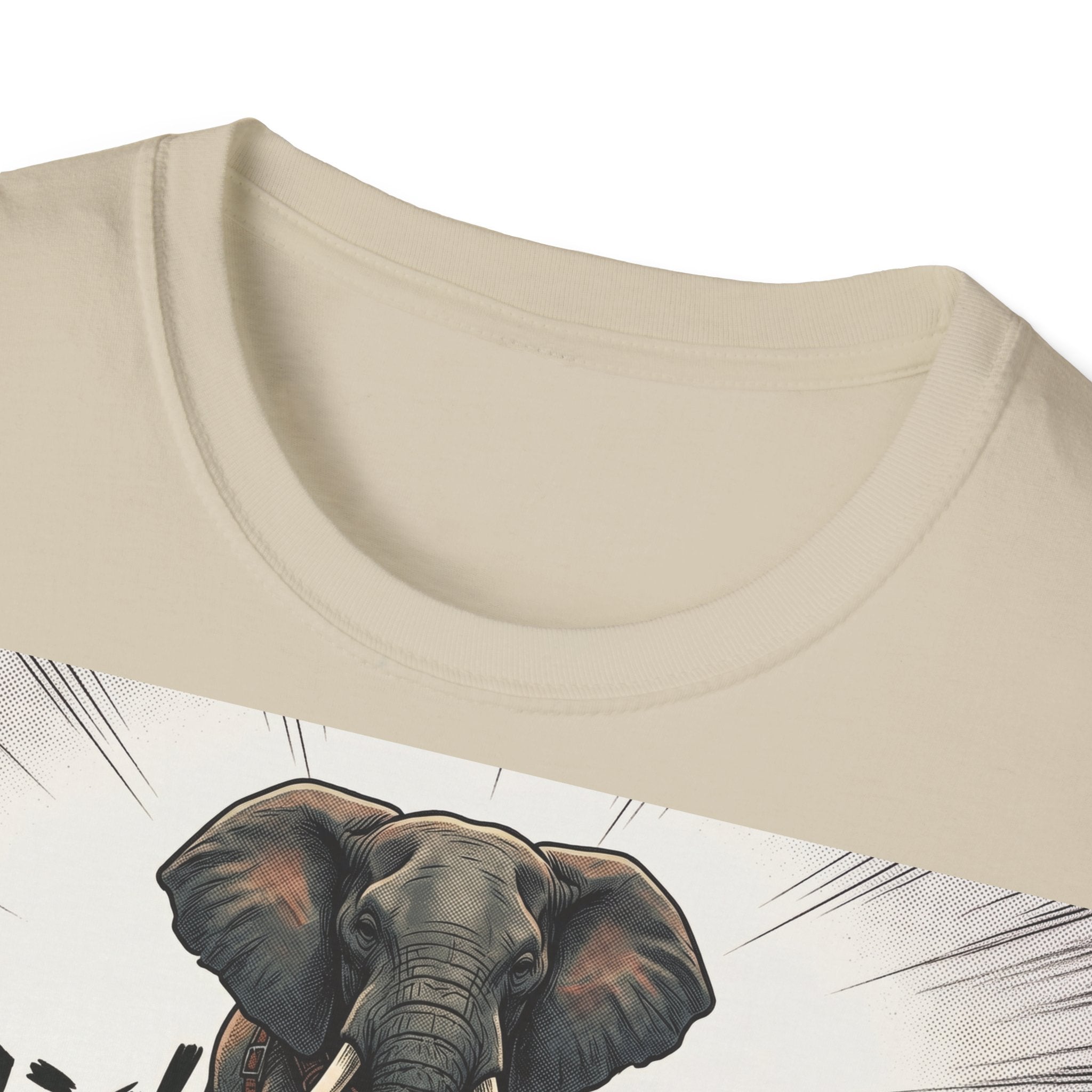 TRUCUTU Manga Elephant Softstyle T-Shirt – Japanese Anime Streetwear