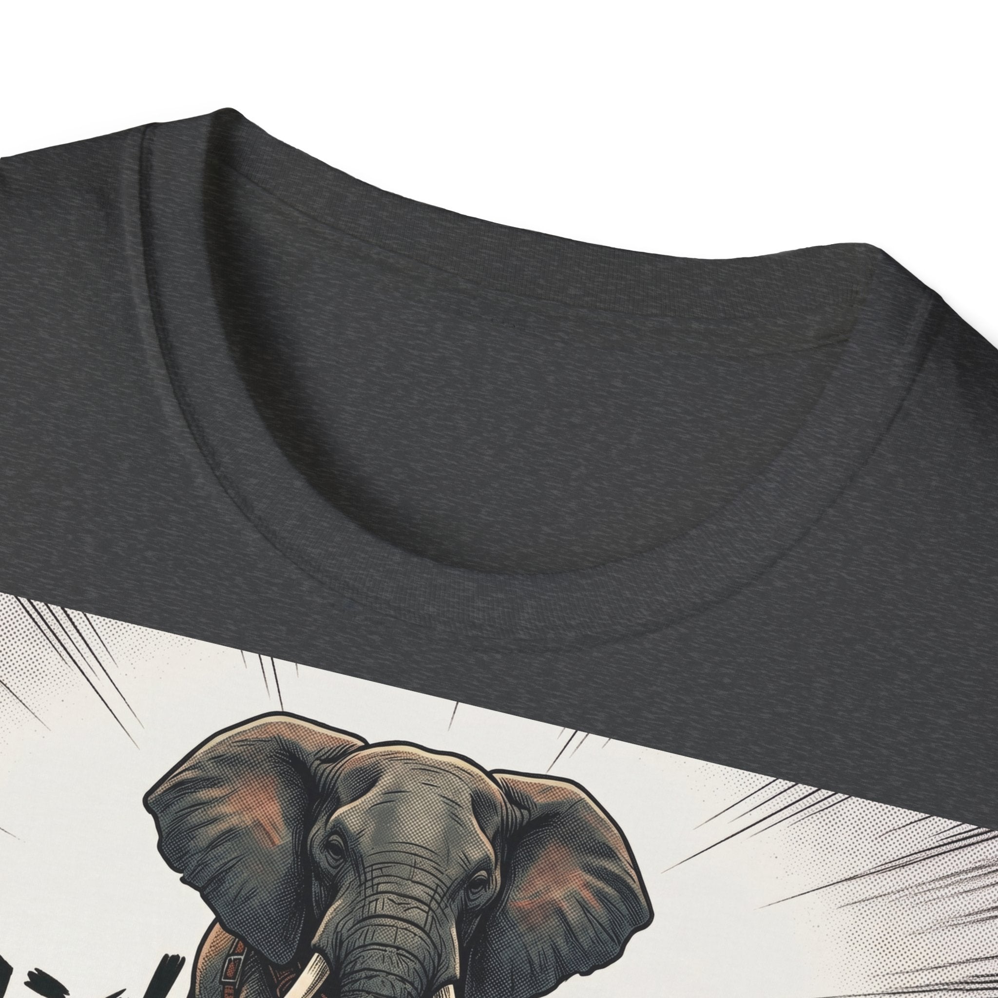TRUCUTU Manga Elephant Softstyle T-Shirt – Japanese Anime Streetwear