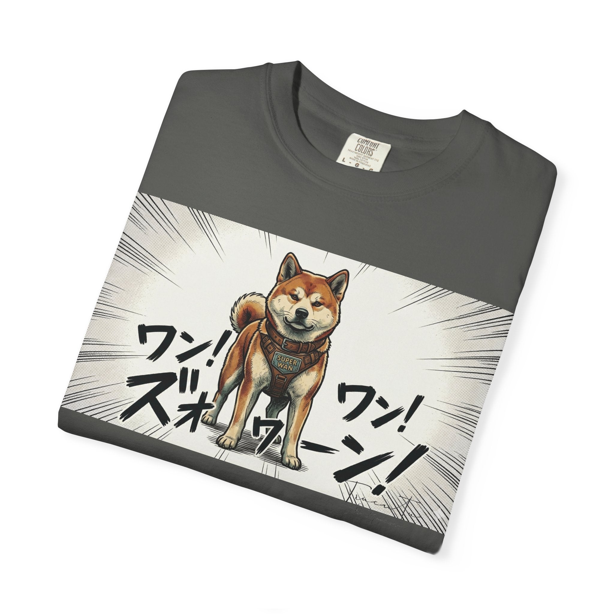 Hachikō Manga Garment-Dyed T-Shirt – Timeless Loyalty in Style 🐾