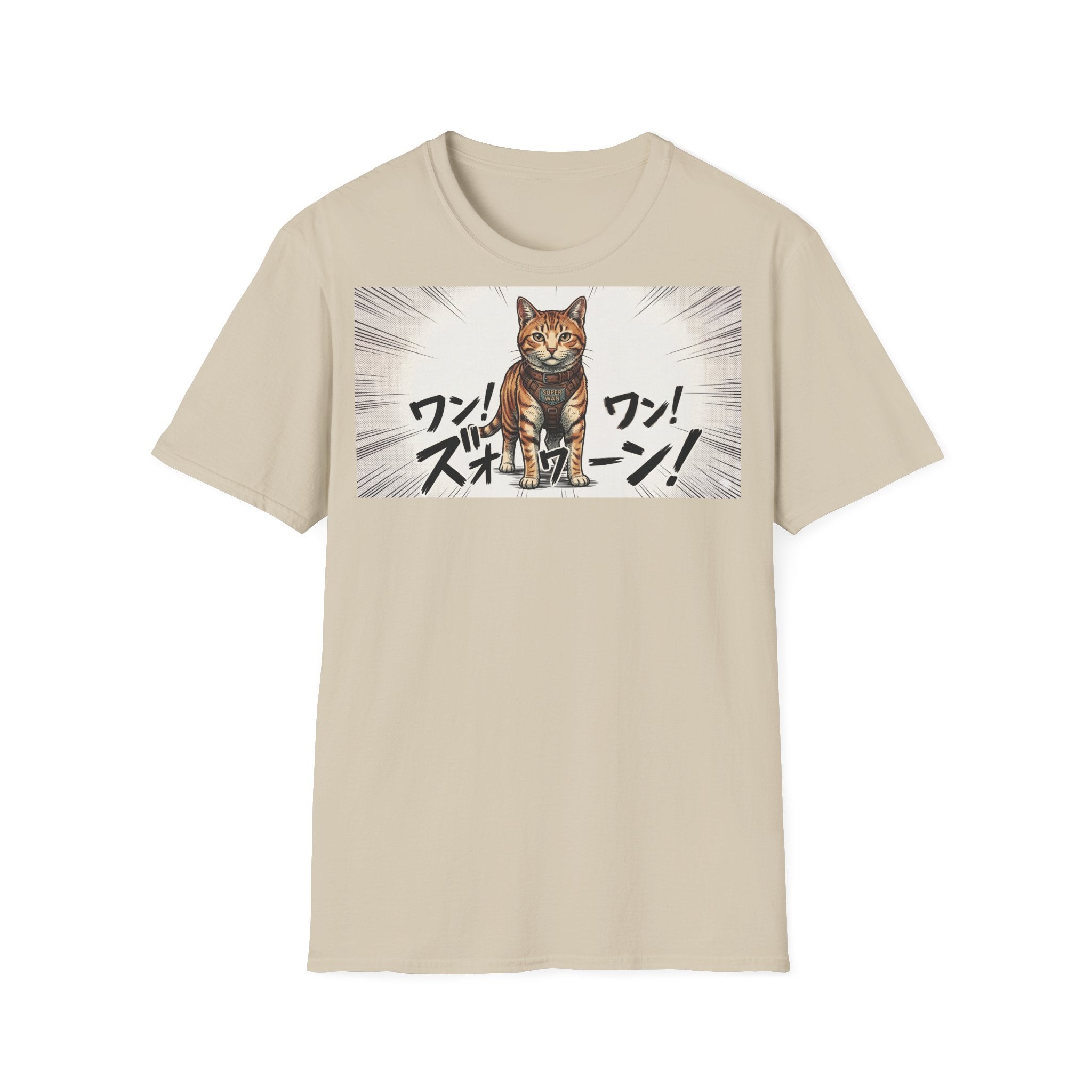 TRUCUTU Manga Cat Softstyle T-Shirt – Japanese Anime Streetwear