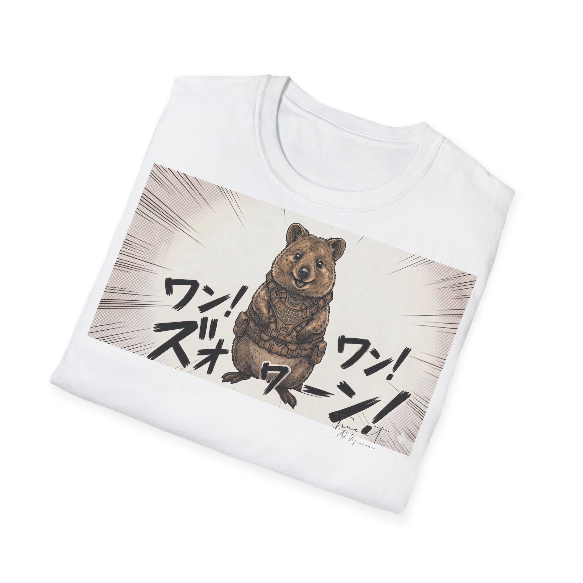 TRUCUTU Manga Quokka Softstyle T-Shirt – Japanese Anime Streetwear