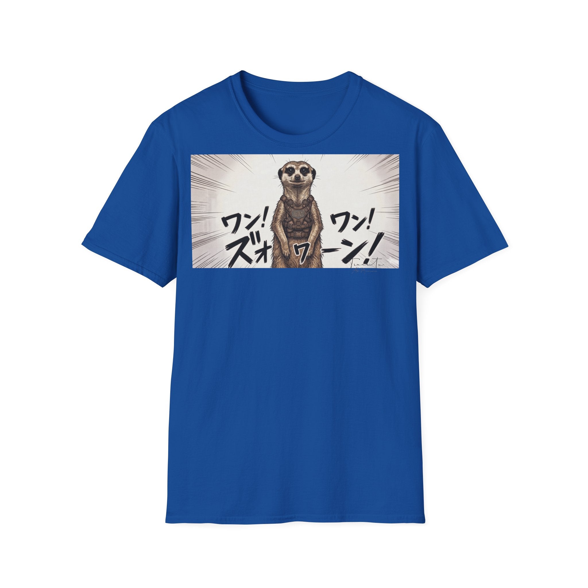 TRUCUTU Manga Meerkat Softstyle T-Shirt – Japanese Anime Streetwear