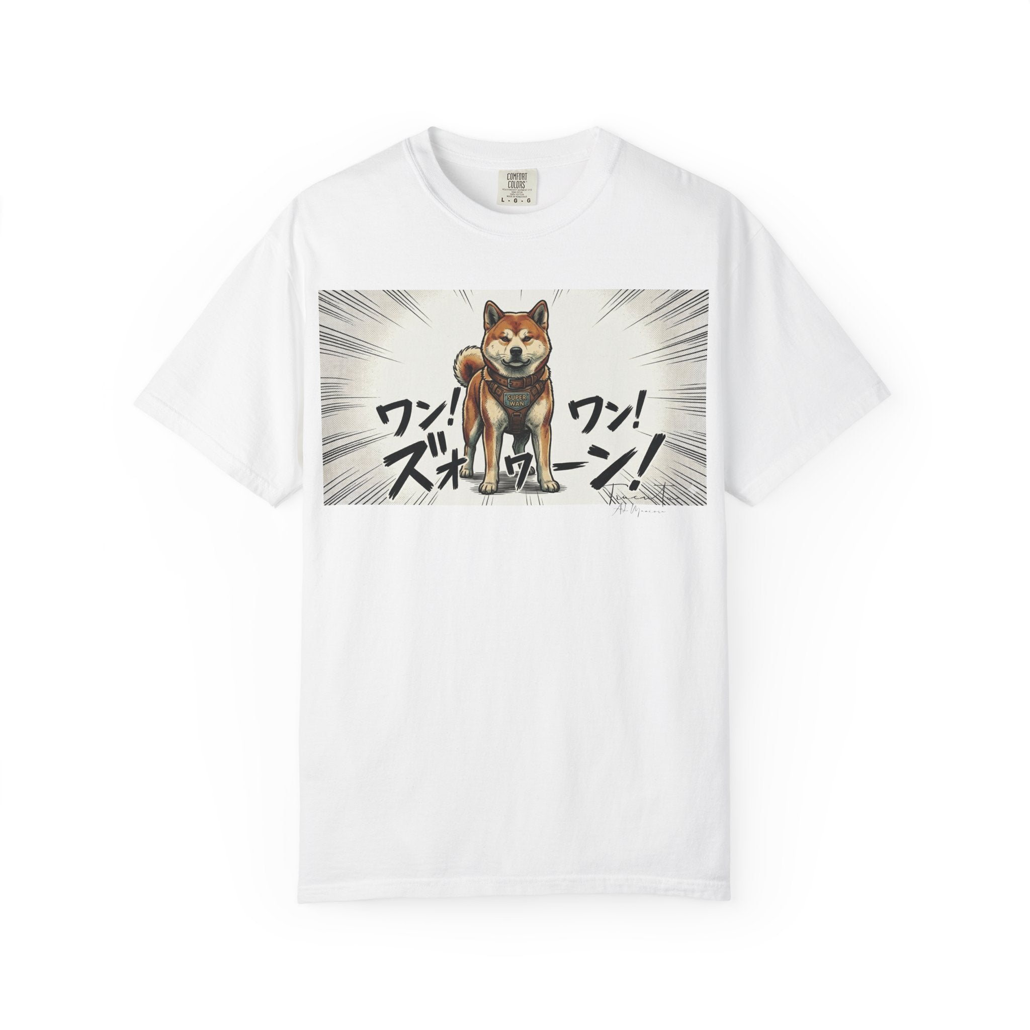 Hachikō Manga Garment-Dyed T-Shirt – Timeless Loyalty in Style 🐾