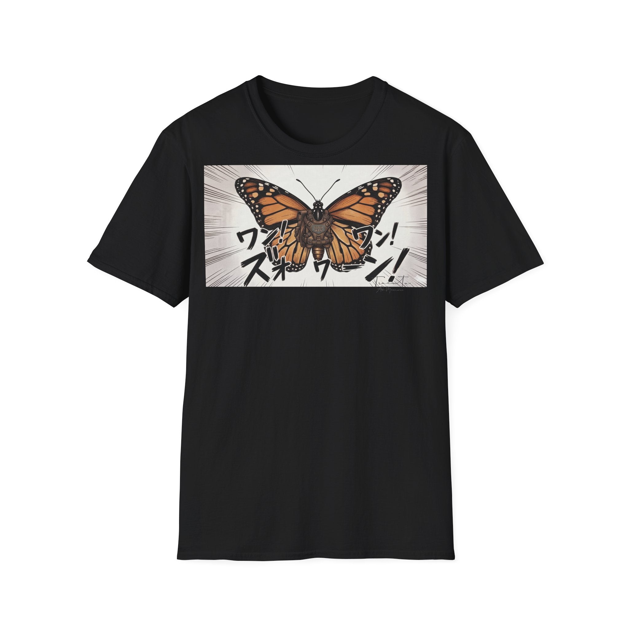 TRUCUTU Manga Butterfly Softstyle T-Shirt – Japanese Anime Streetwear