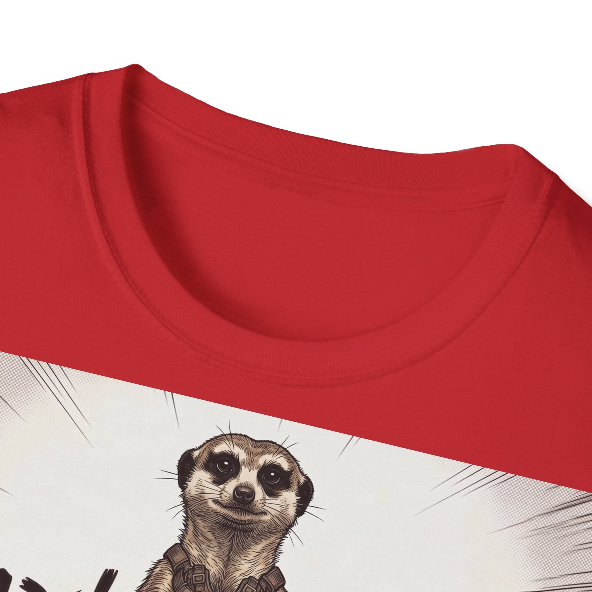 TRUCUTU Manga Meerkat Softstyle T-Shirt – Japanese Anime Streetwear
