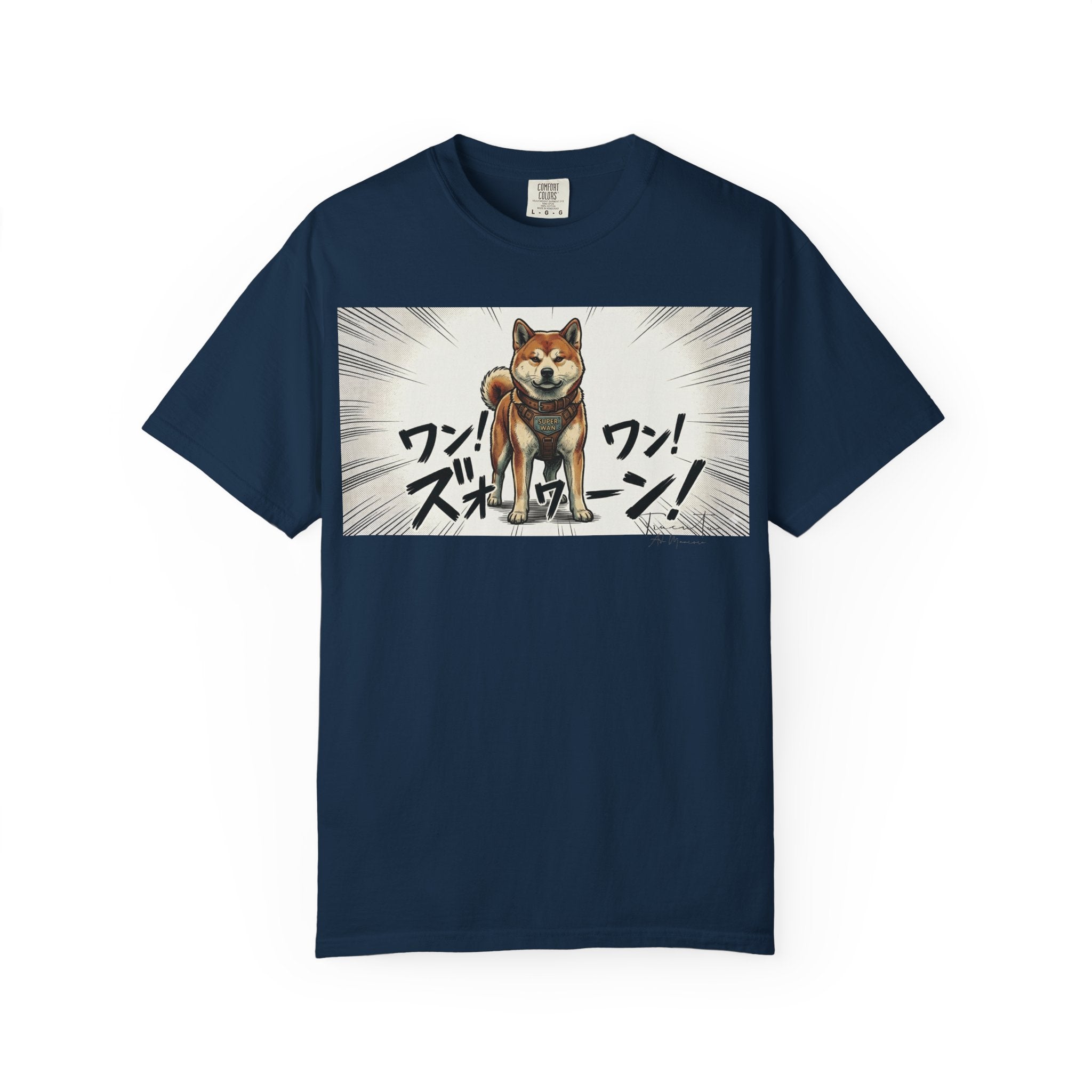 Hachikō Manga Garment-Dyed T-Shirt – Timeless Loyalty in Style 🐾