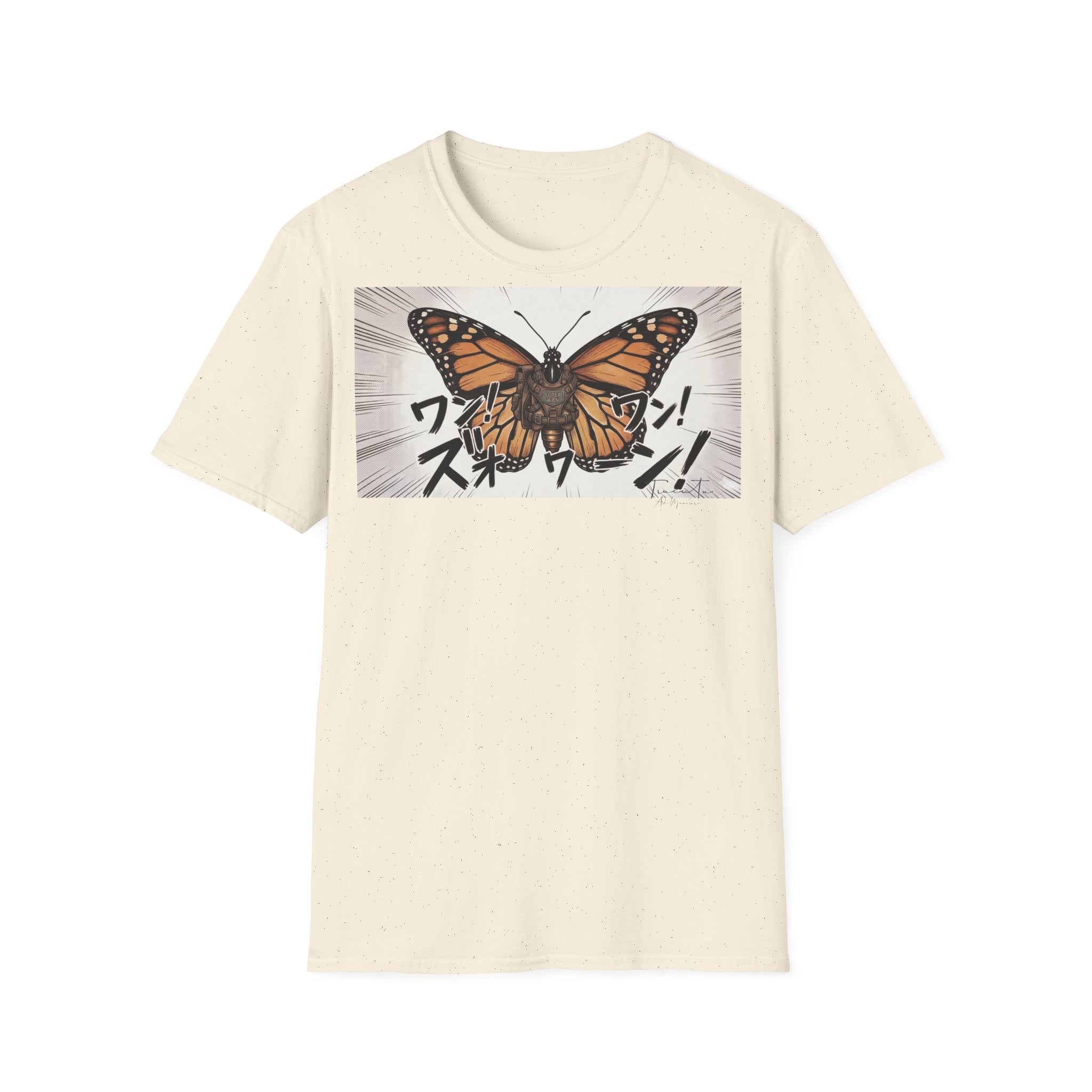 TRUCUTU Manga Butterfly Softstyle T-Shirt – Japanese Anime Streetwear