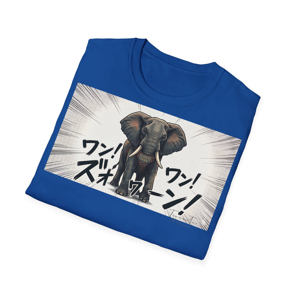 TRUCUTU Manga Elephant Softstyle T-Shirt – Japanese Anime Streetwear