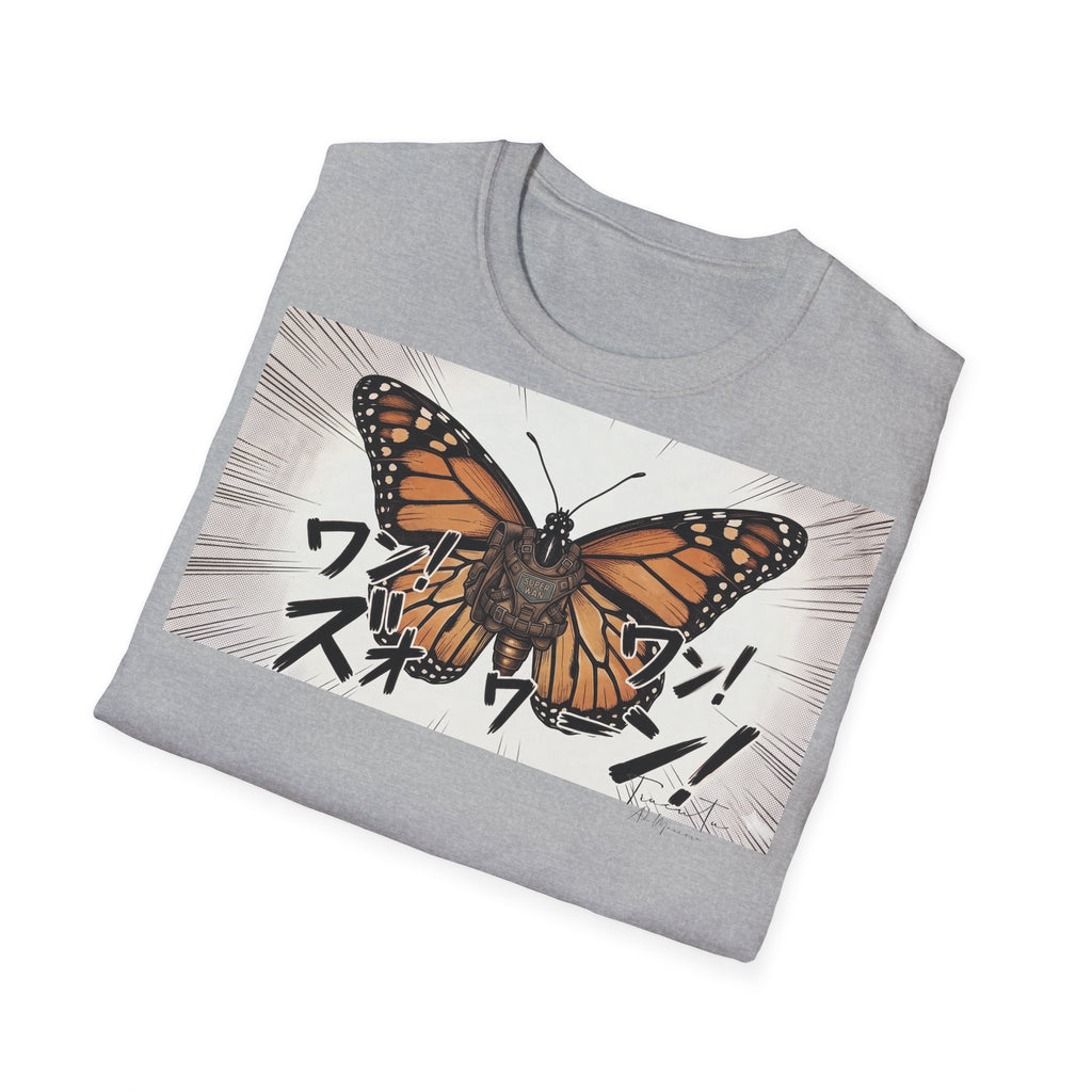 TRUCUTU Manga Butterfly Softstyle T-Shirt – Japanese Anime Streetwear